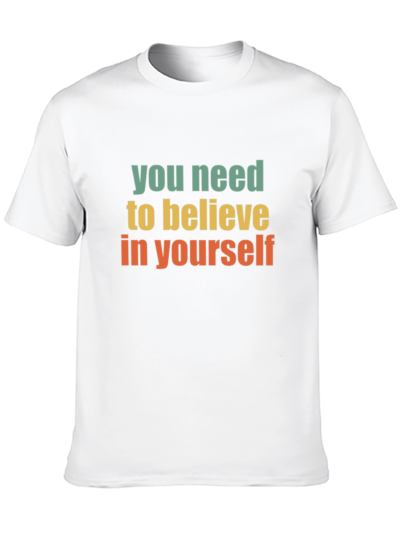 Black Believe in Yourself Black Graphic T-Shirt view 10