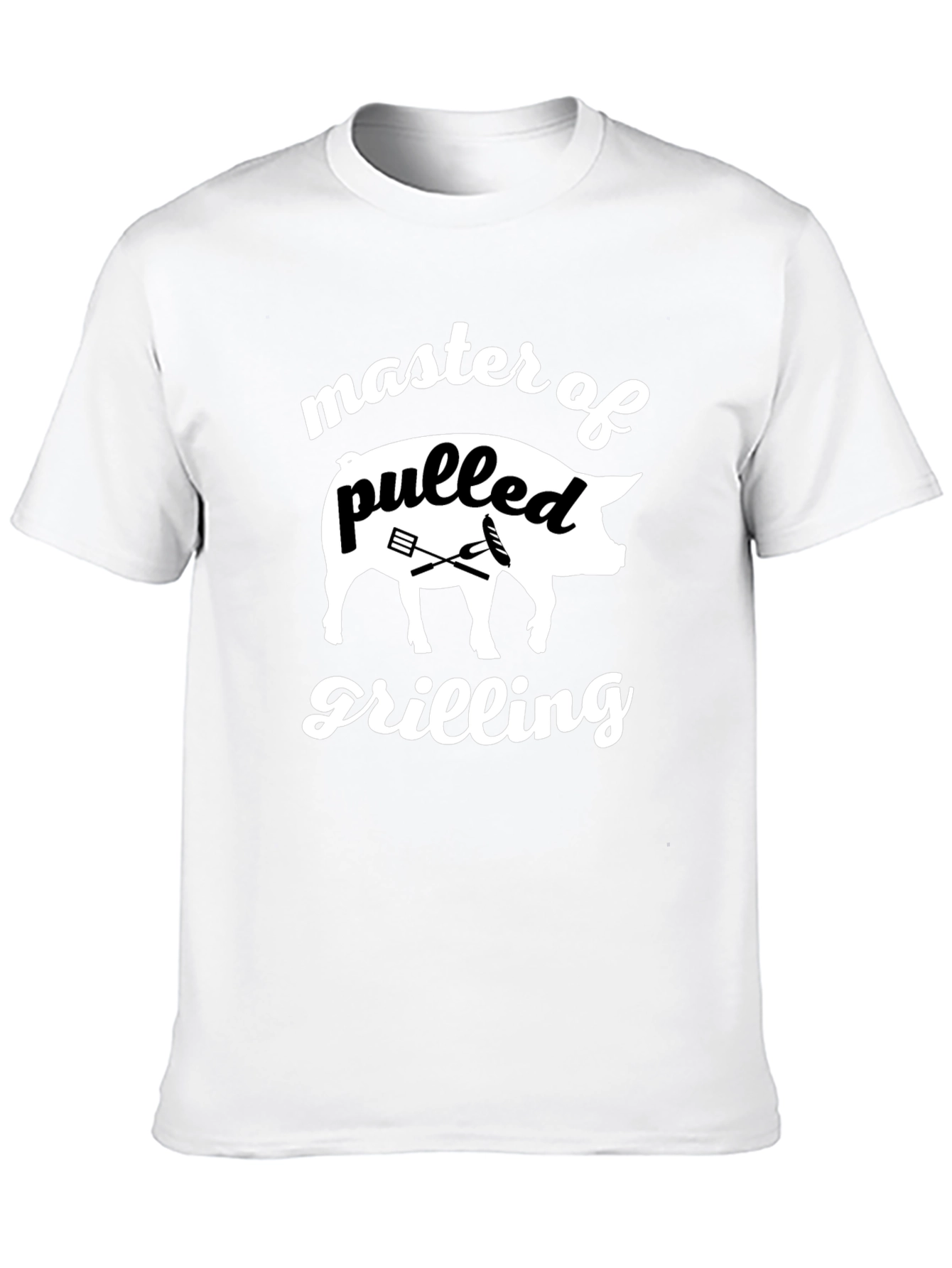 Black Master of Pulled Grilling Black T-Shirt view 10