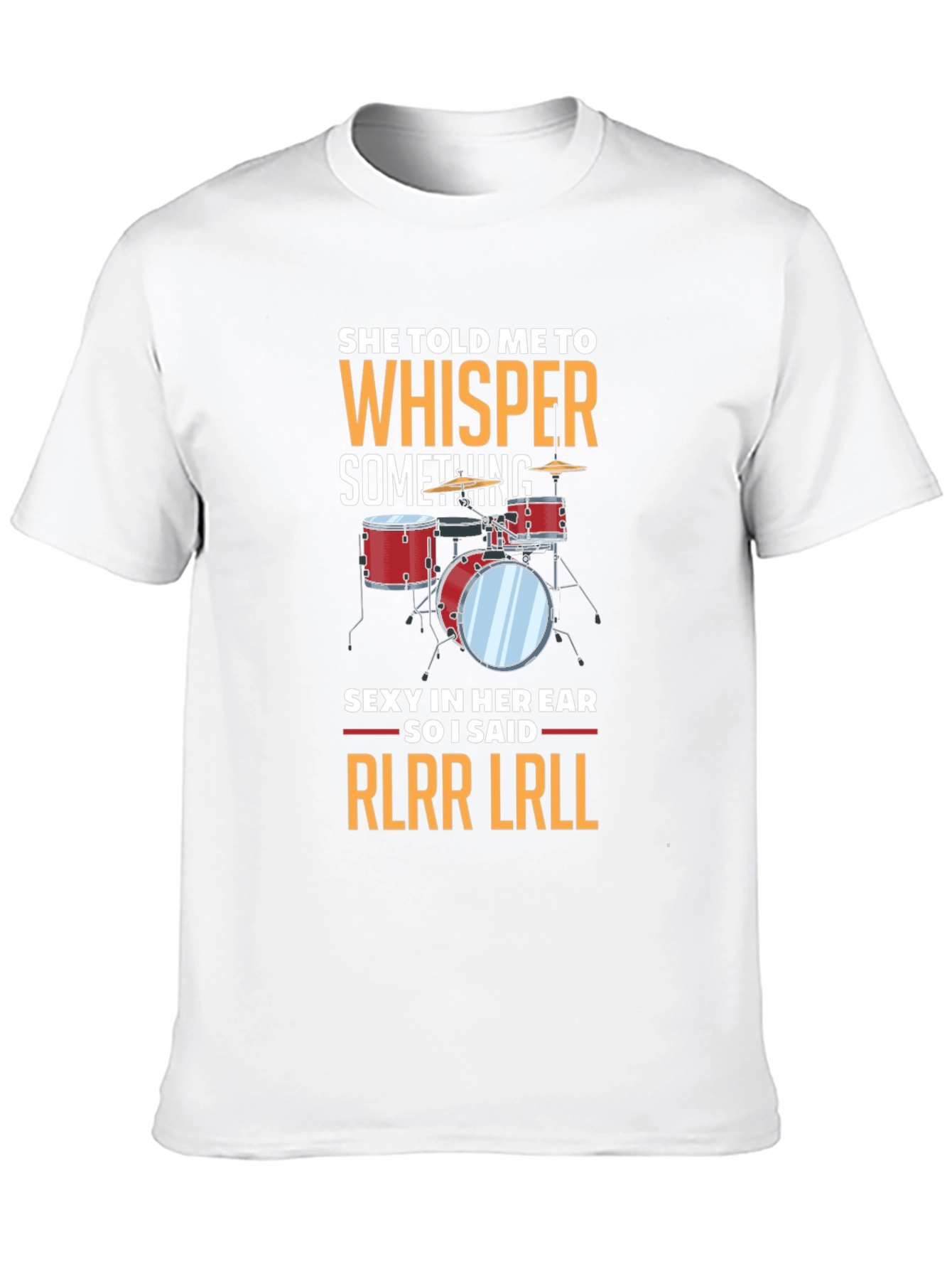 Black Drummer RLRR LRLL T-Shirt - Music Gift view 10
