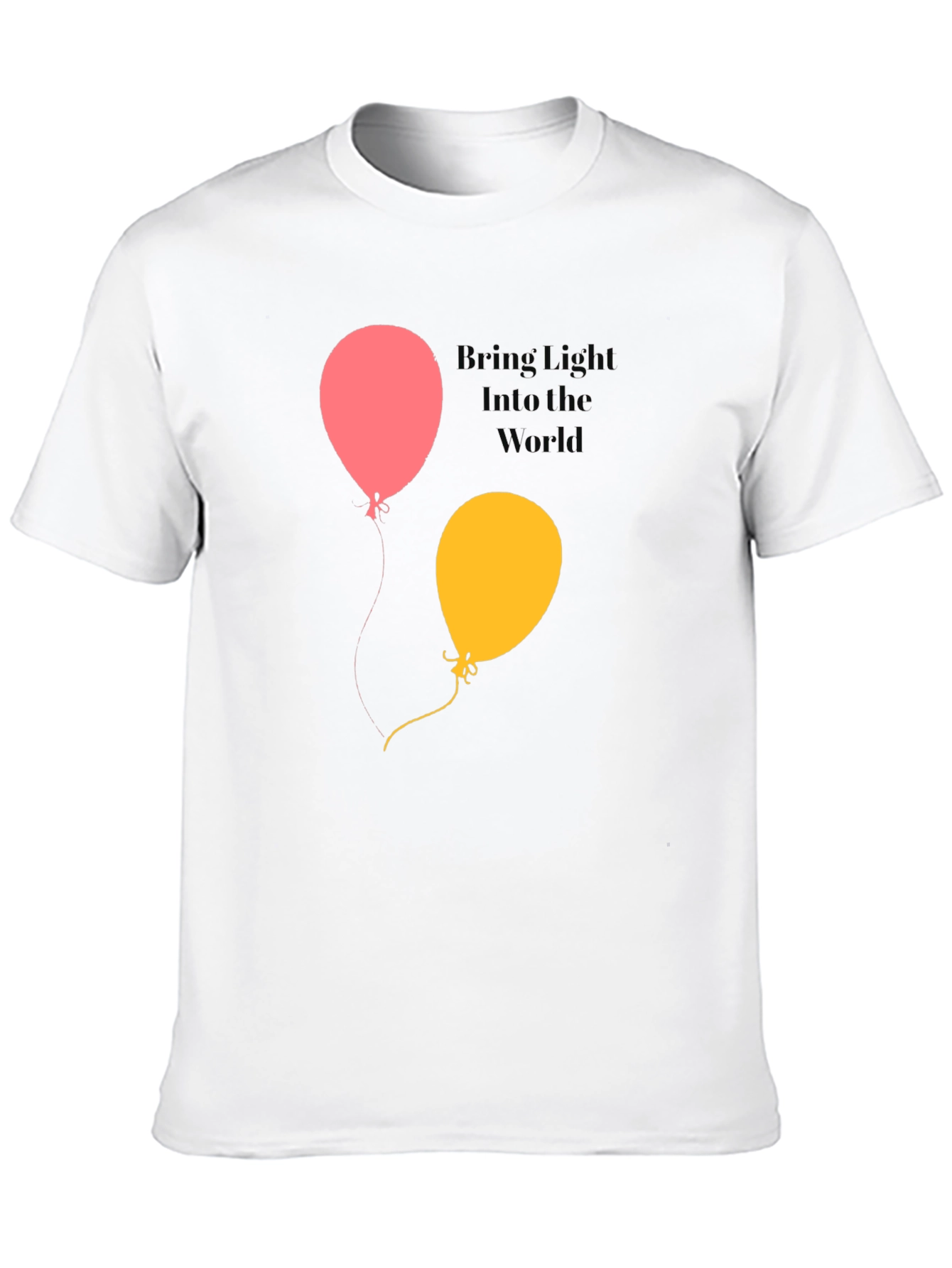 Black Bring Light Into the World Balloon Graphic Tee view 10
