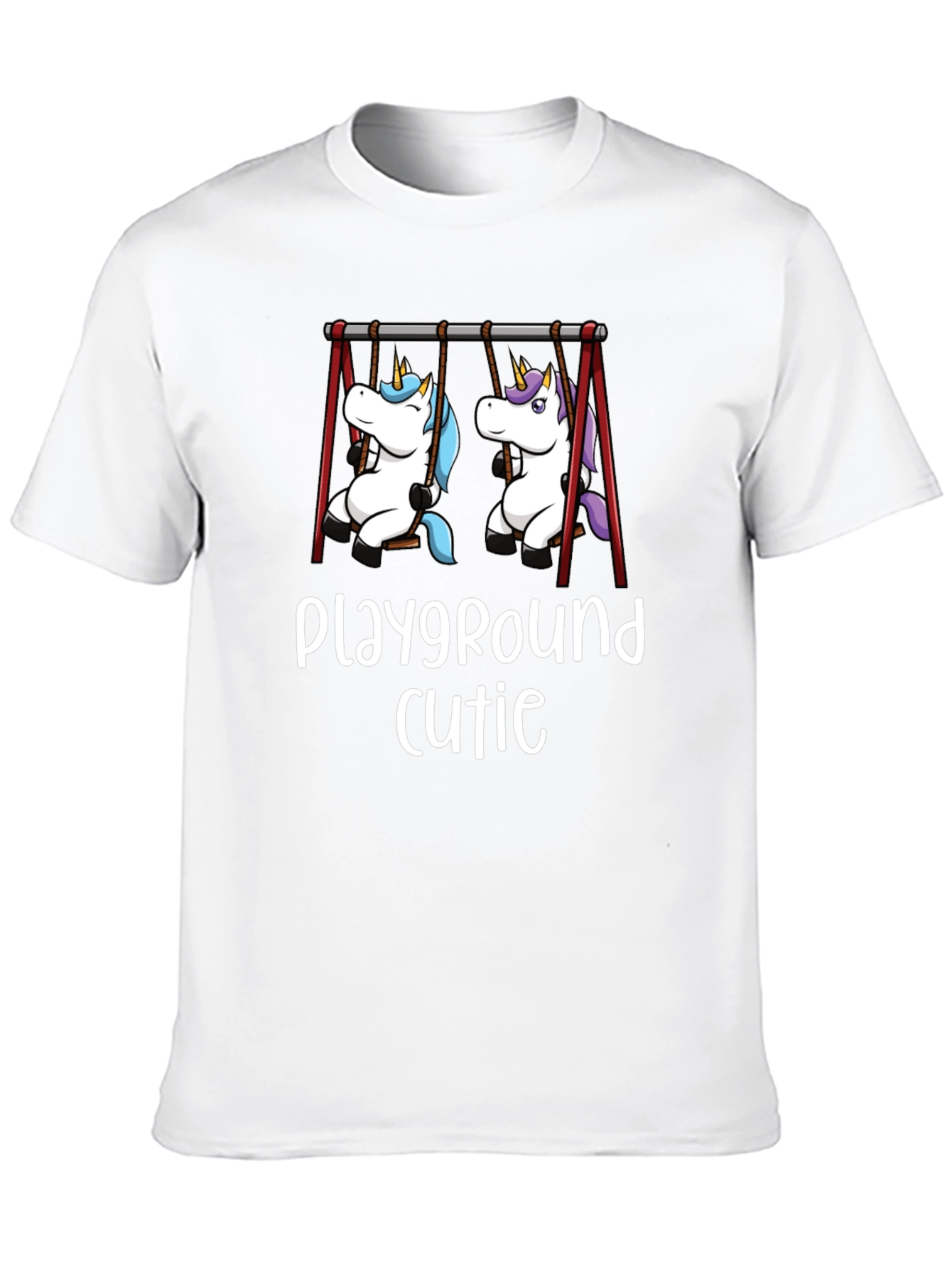 Black Playground Cutie Unicorns Graphic Tee view 10