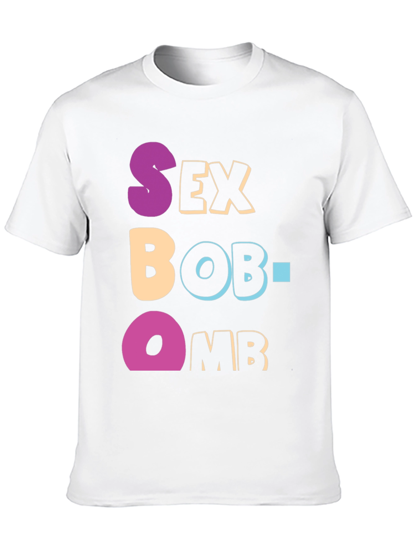Black Sex Bob-Omb T-Shirt Funny Graphic Tee view 10
