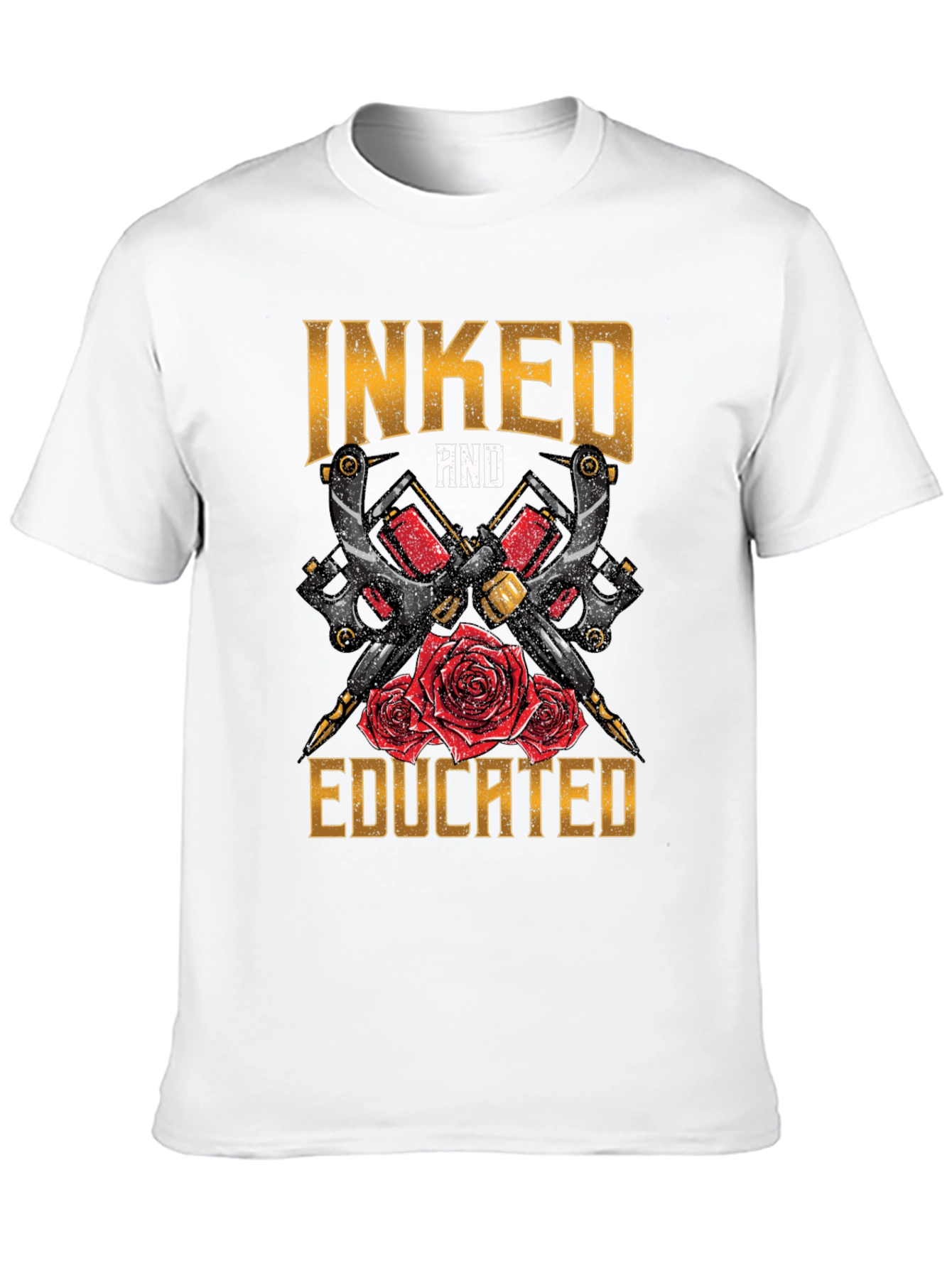 Black Inked and Educated Tattoo Artist T-Shirt view 10
