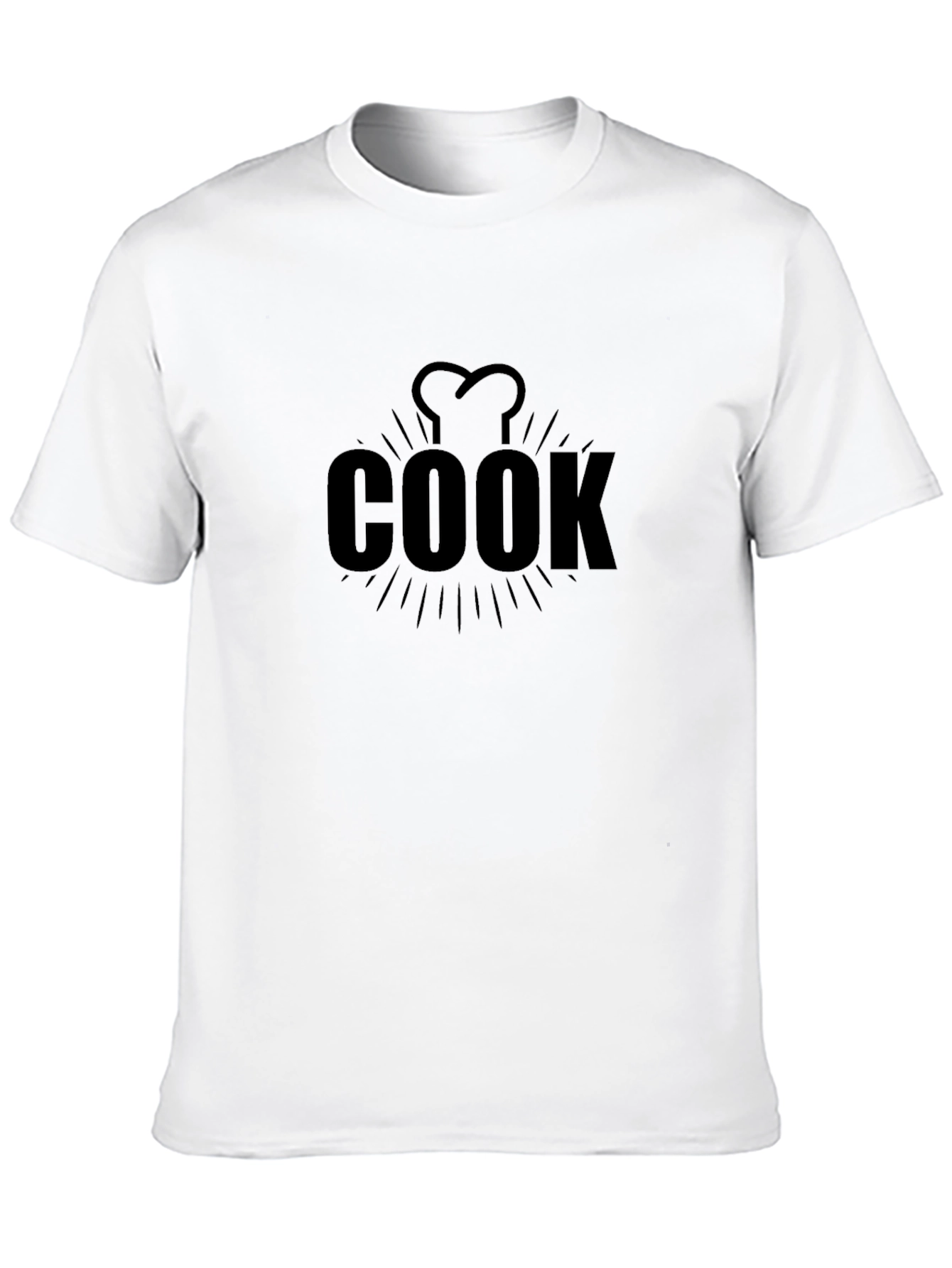Black Chef Cook T-Shirt - Black, Culinary Design view 10