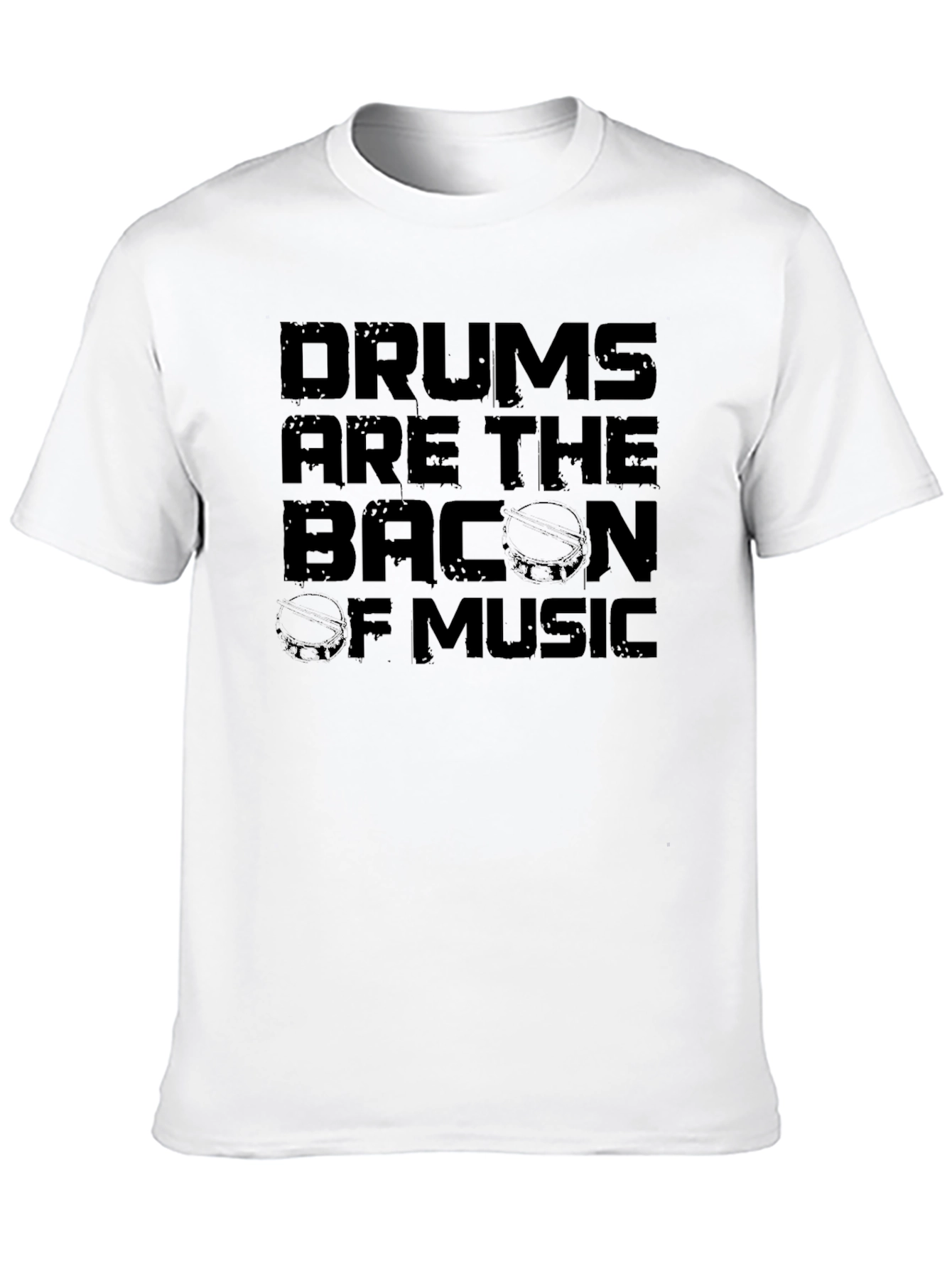 Black Drums are the Bacon of Music Graphic Tee view 10
