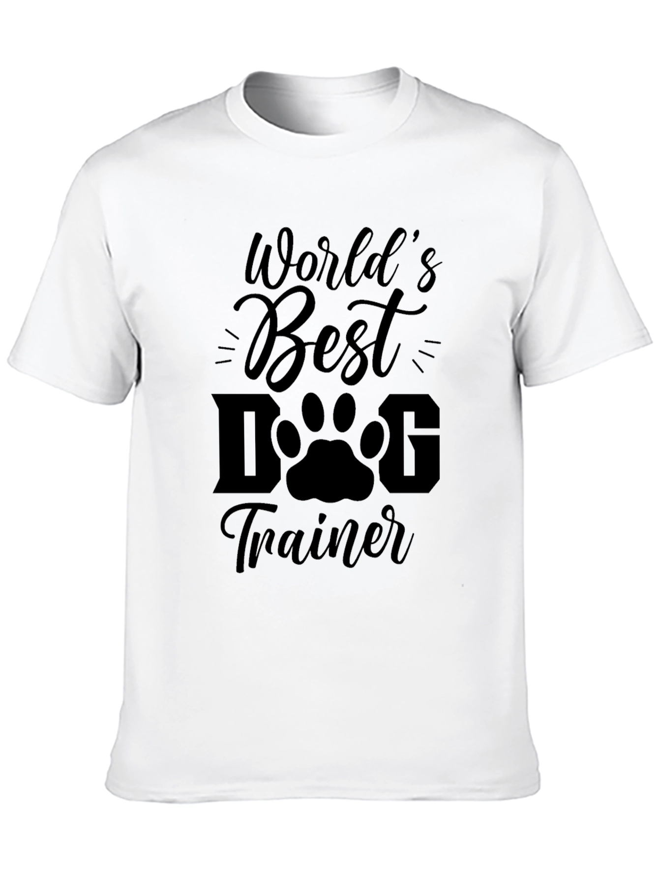 Black World's Best Dog Trainer T-Shirt view 10