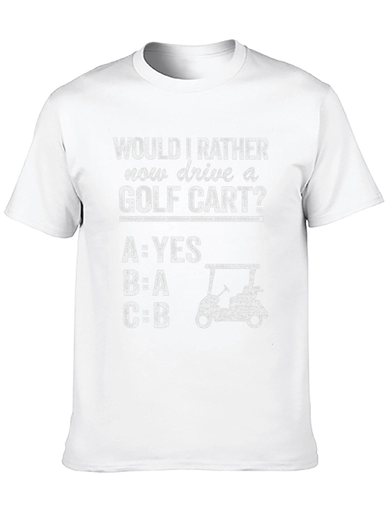 Black Funny Golf Cart T-Shirt view 10