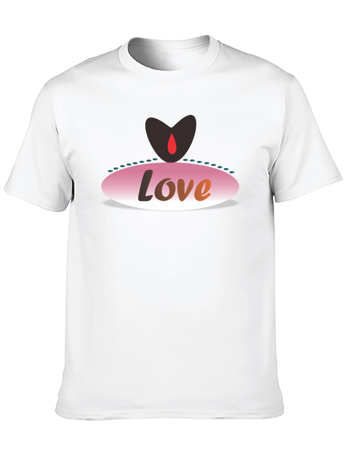 Black Love Graphic Black T-Shirt view 10