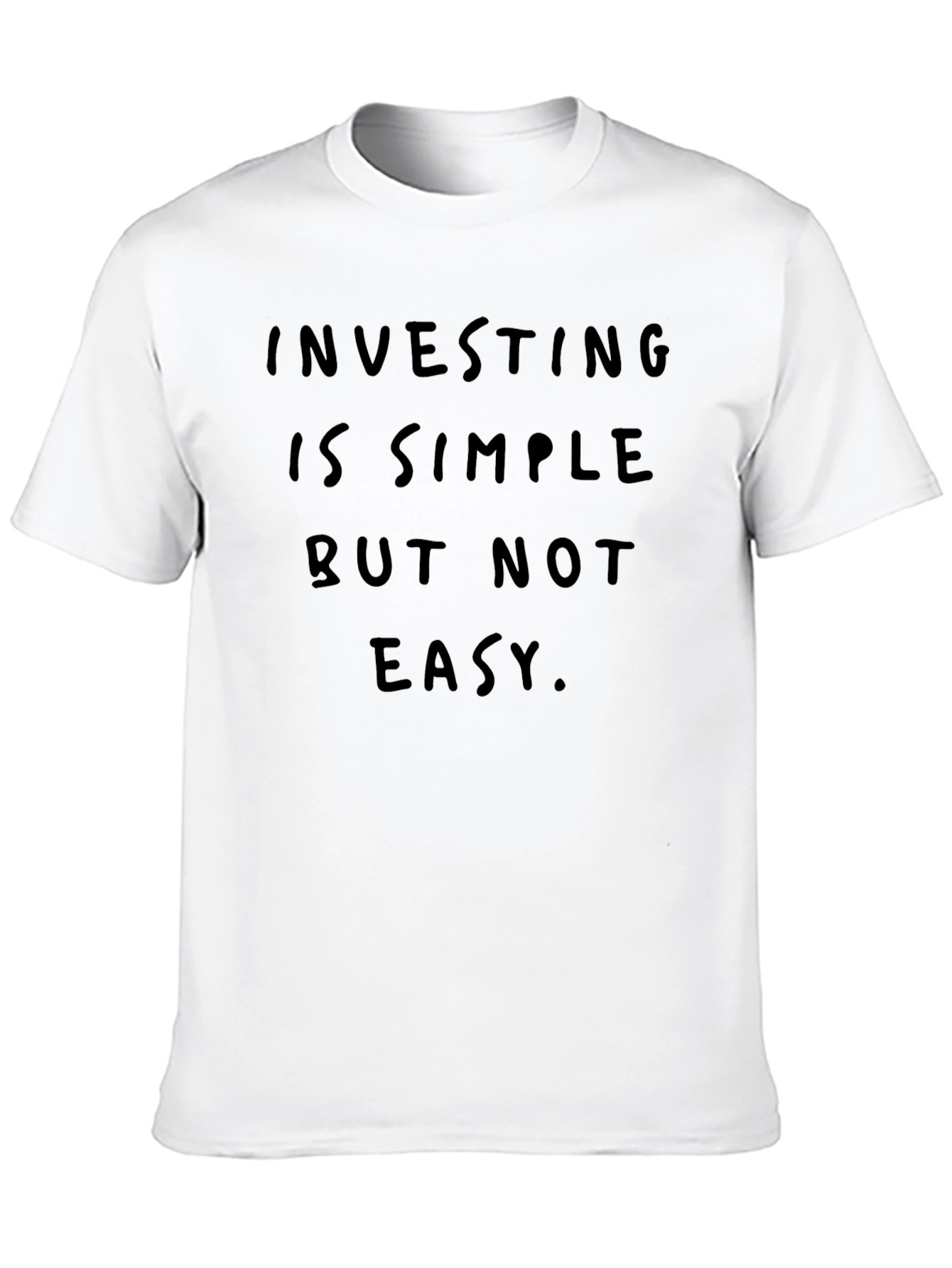 Black Investing is Simple Crew Neck T-Shirt view 10