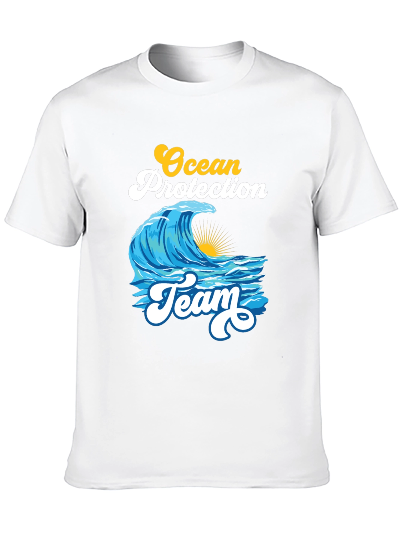 Black Ocean Protection Team Black T-Shirt view 10