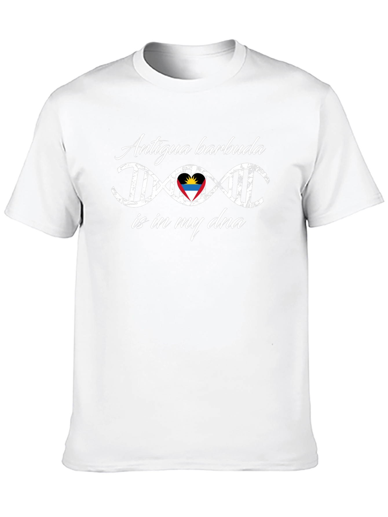 Antigua Barbuda DNA Flag T-Shirt - 10