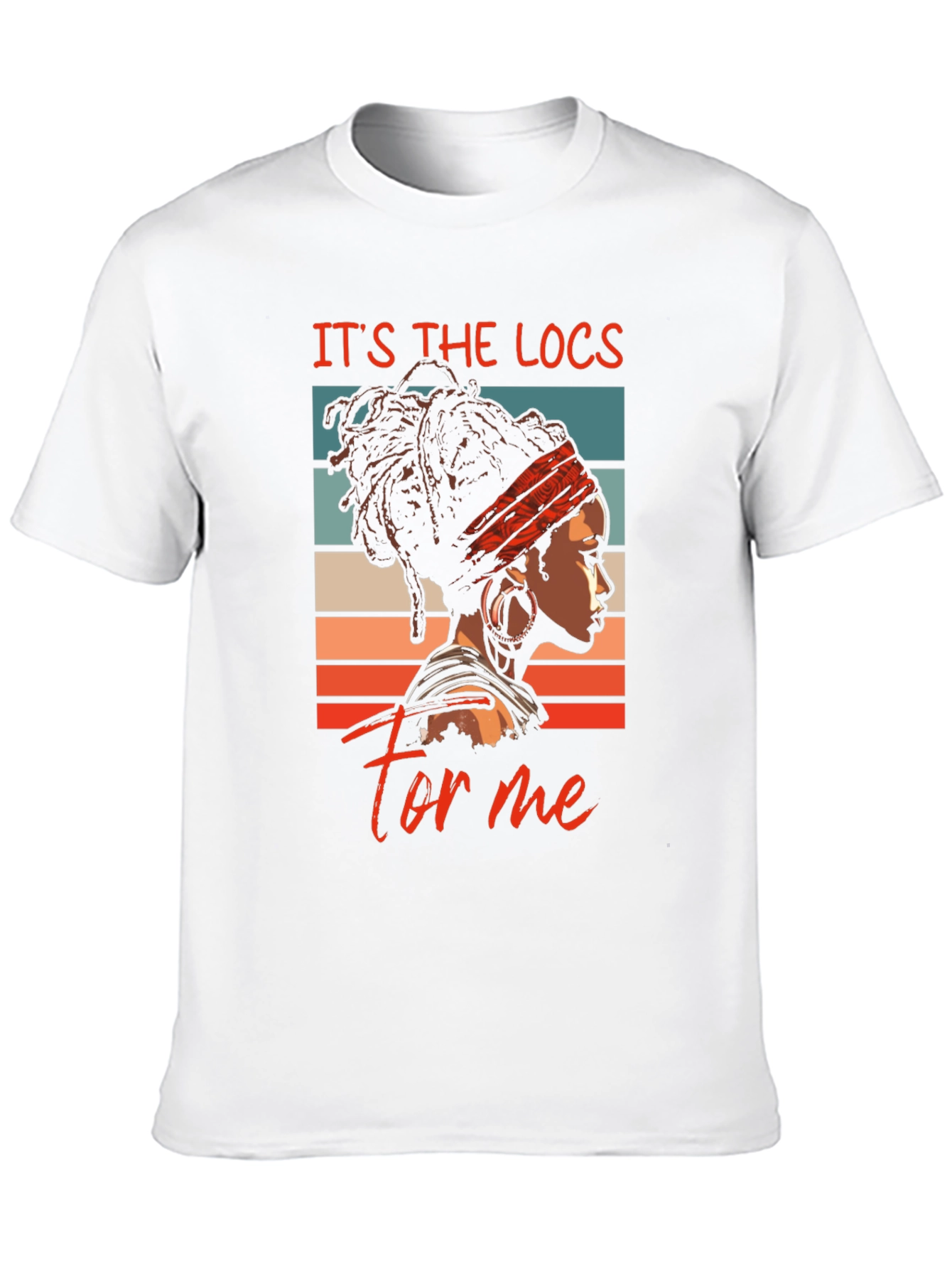 Black It's The Locs For Me Black T-Shirt view 10