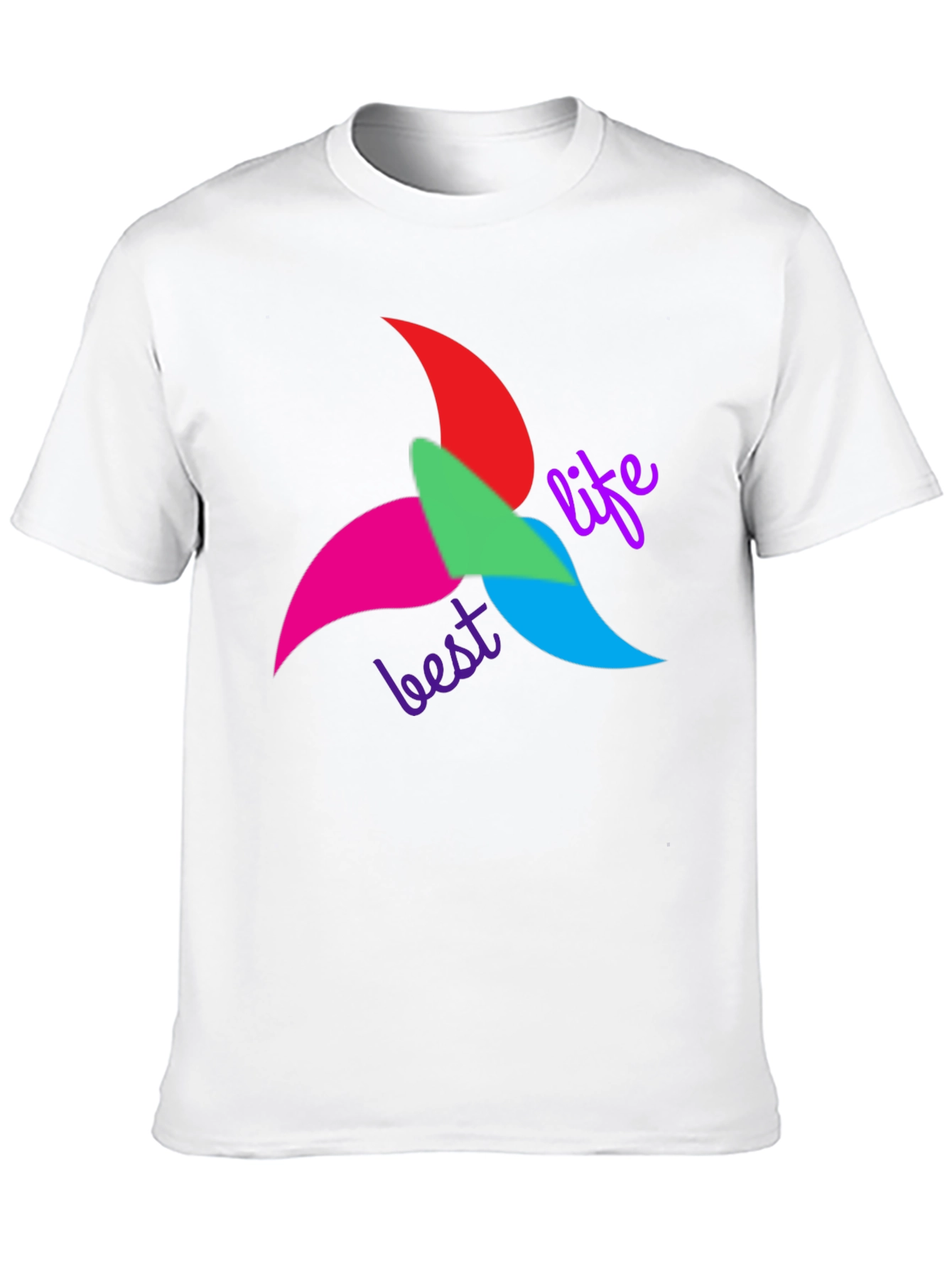 Black Best Life T-Shirt - Colorful Graphic Tee view 10