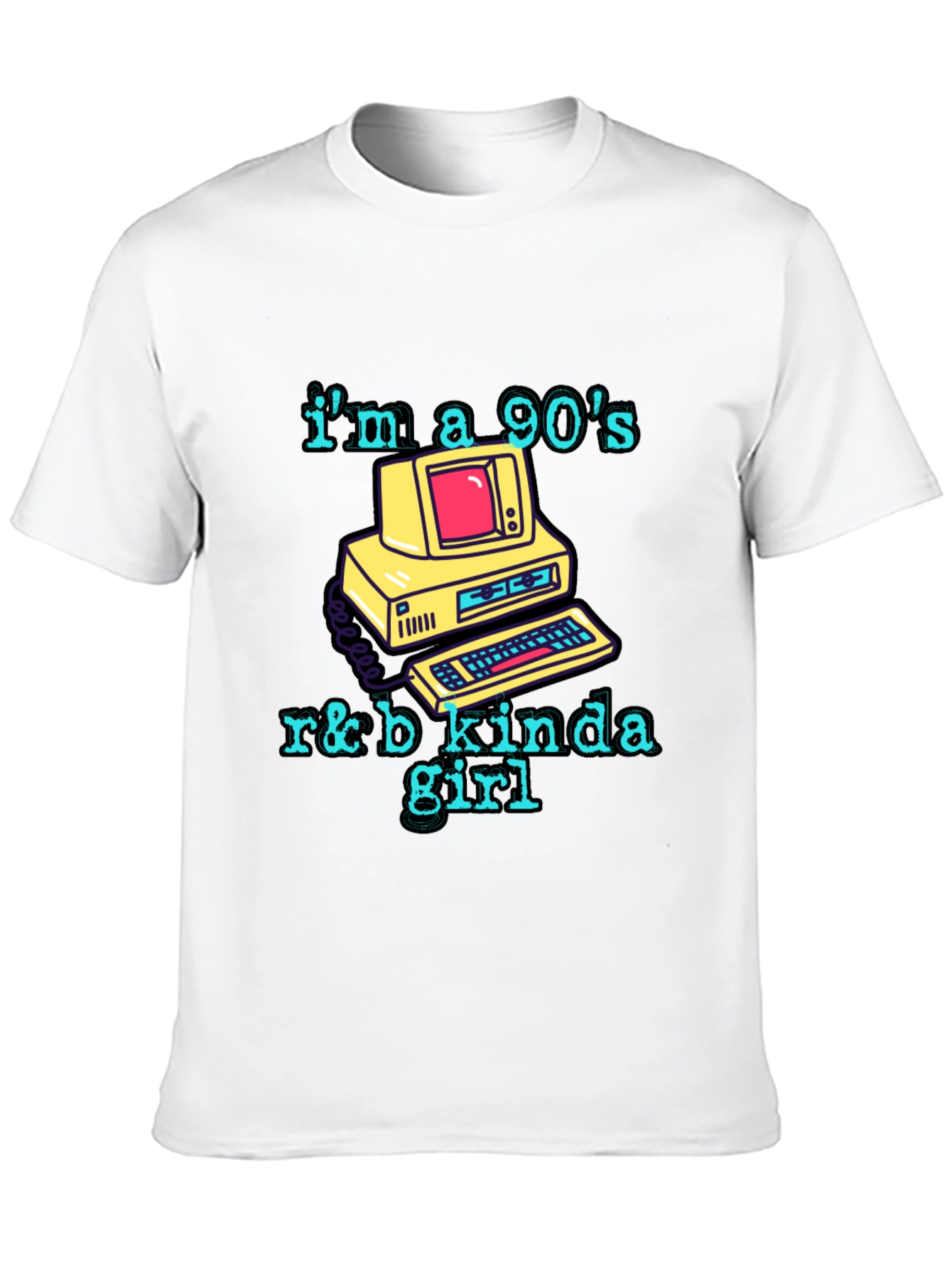 Black Retro 90's R&B Kinda Girl Graphic Tee view 10