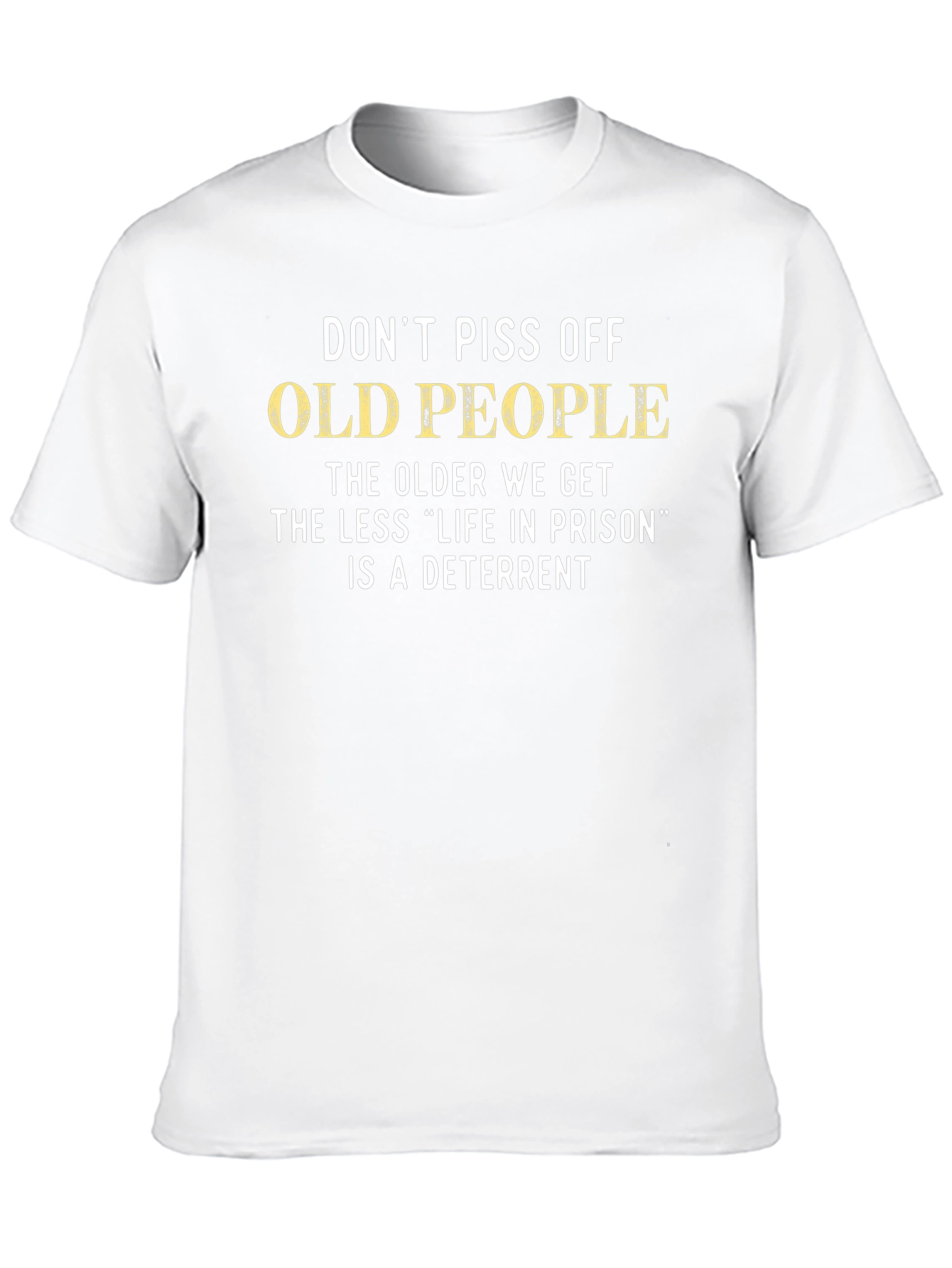 Black Funny Old People Graphic T-Shirt view 10