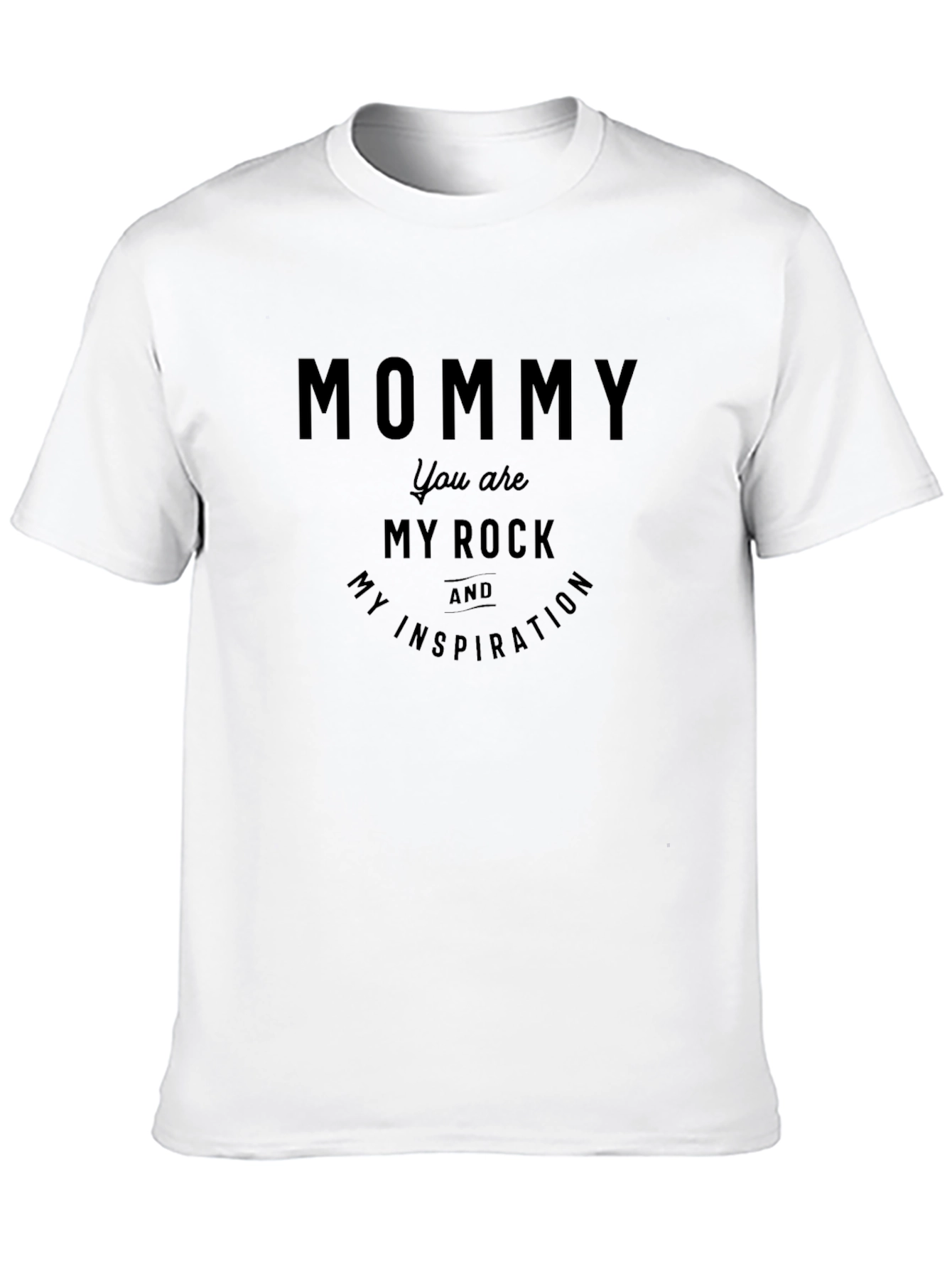 Black Mommy My Rock Inspiration Black T-Shirt view 10