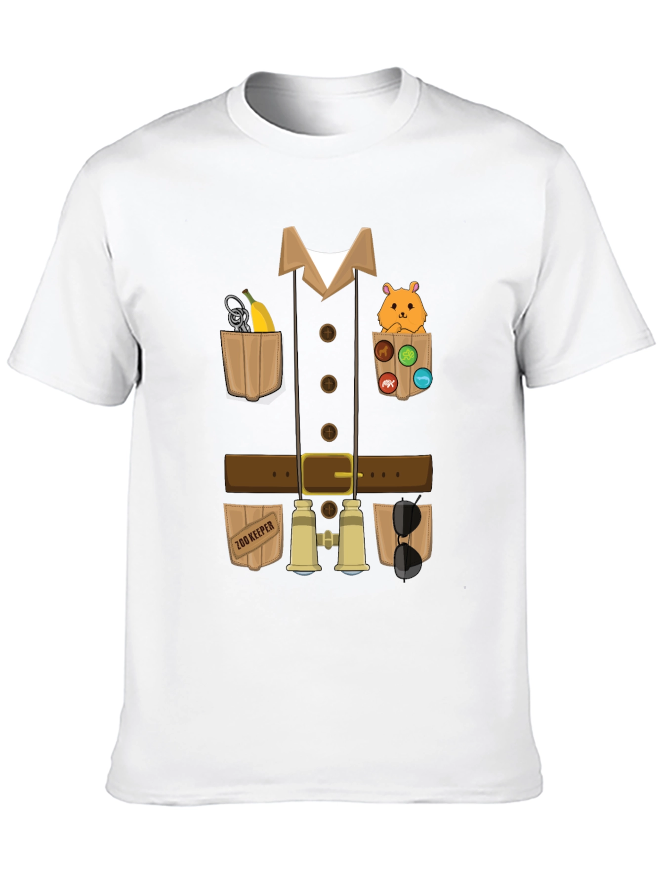 Black Zoo Keeper Costume T-Shirt view 10