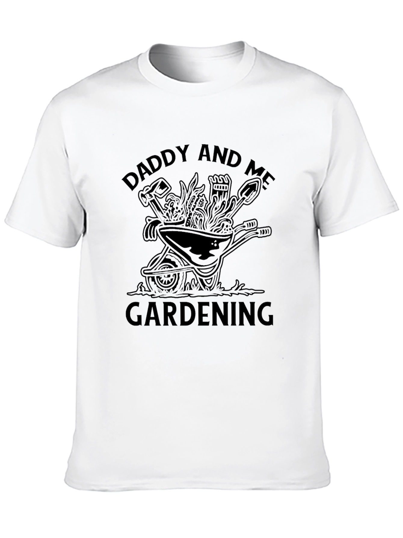 Black Daddy and Me Gardening Black T-Shirt view 10
