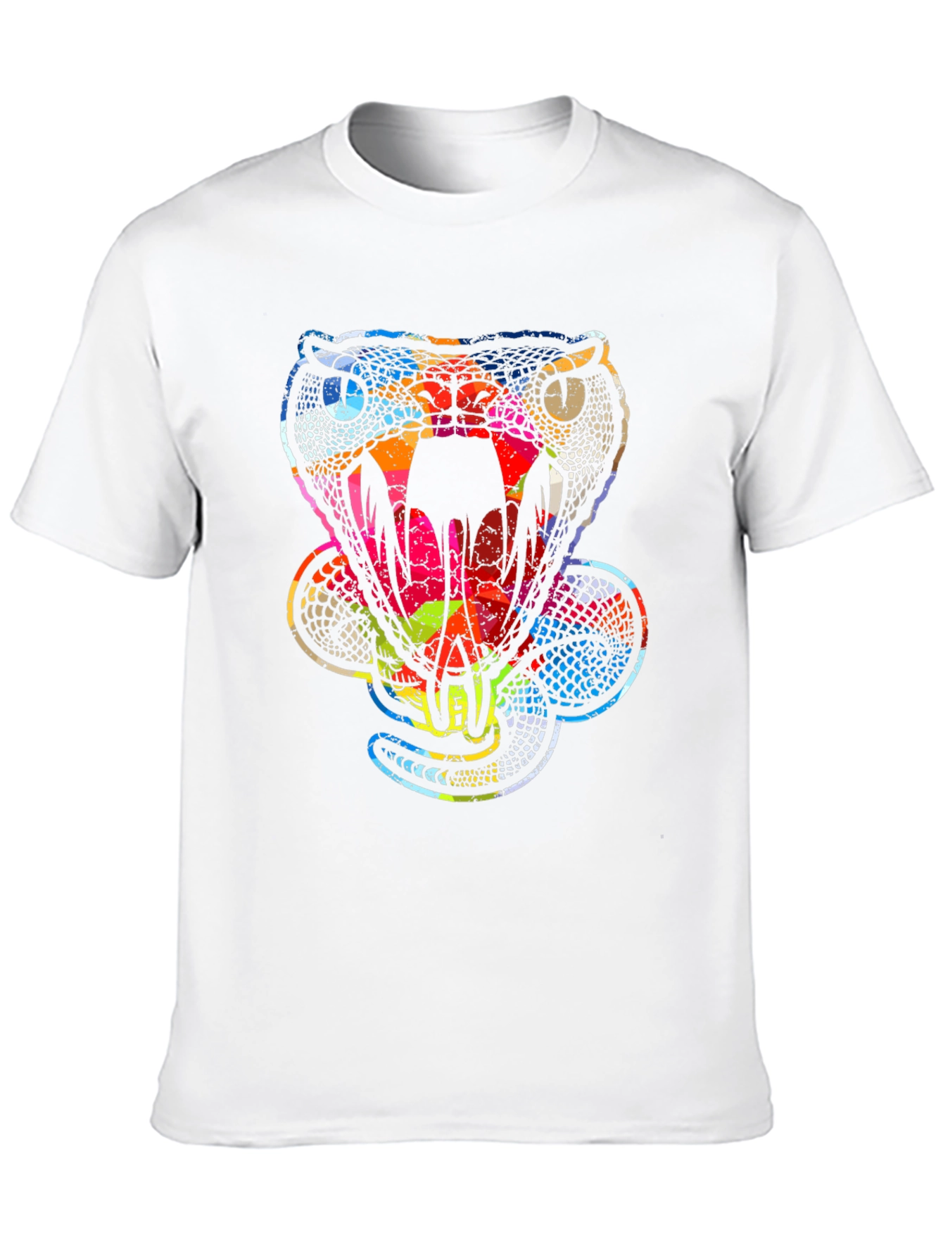 Black Psychedelic Snake Print Tee view 10