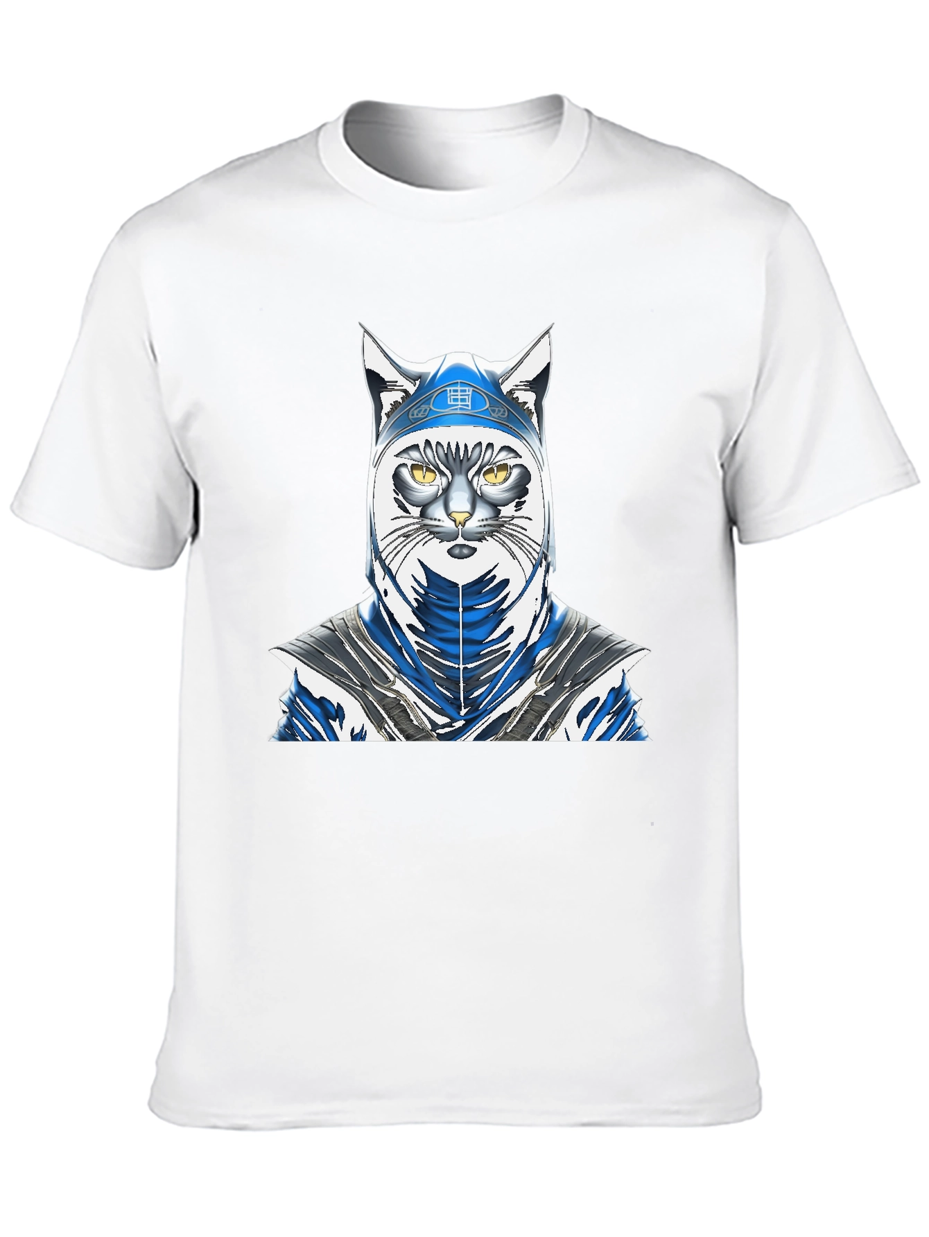 Black Ninja Cat Graphic Tee - Stylish & Unique Design view 10