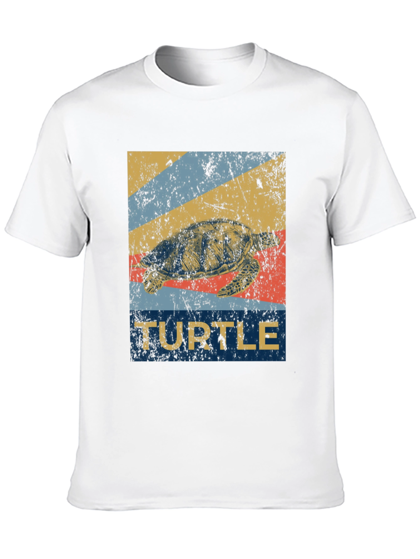 Black Vintage Turtle T-Shirt - Retro Sea Life Graphic Tee view 10