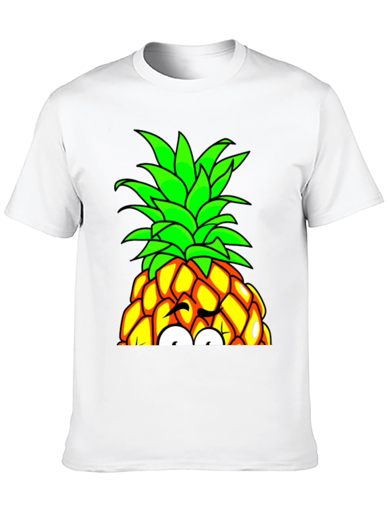 Black Fun Pineapple Graphic Tee - Quirky Design view 10