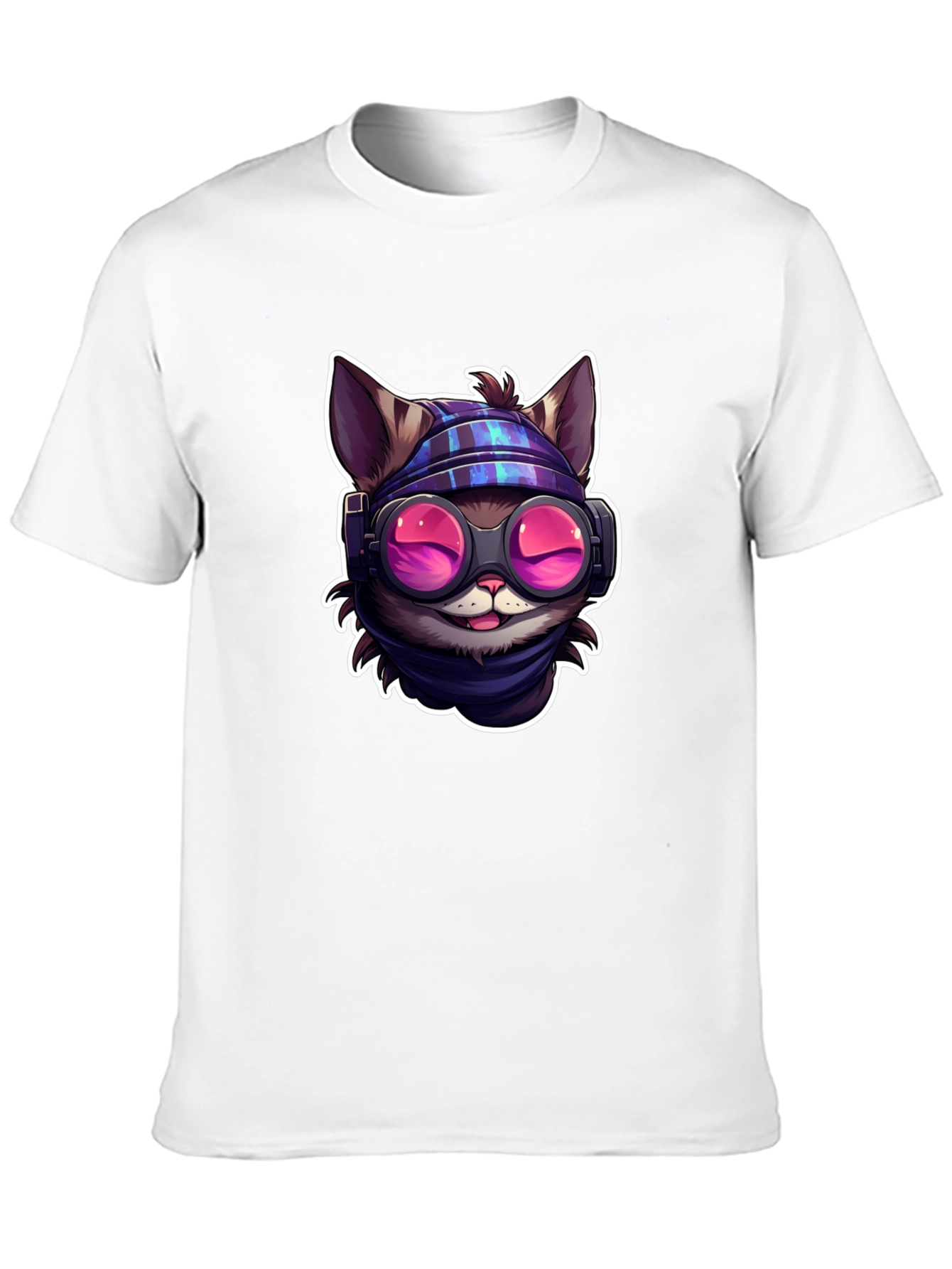 Black Cool Cat Tee - Steampunk Style view 10