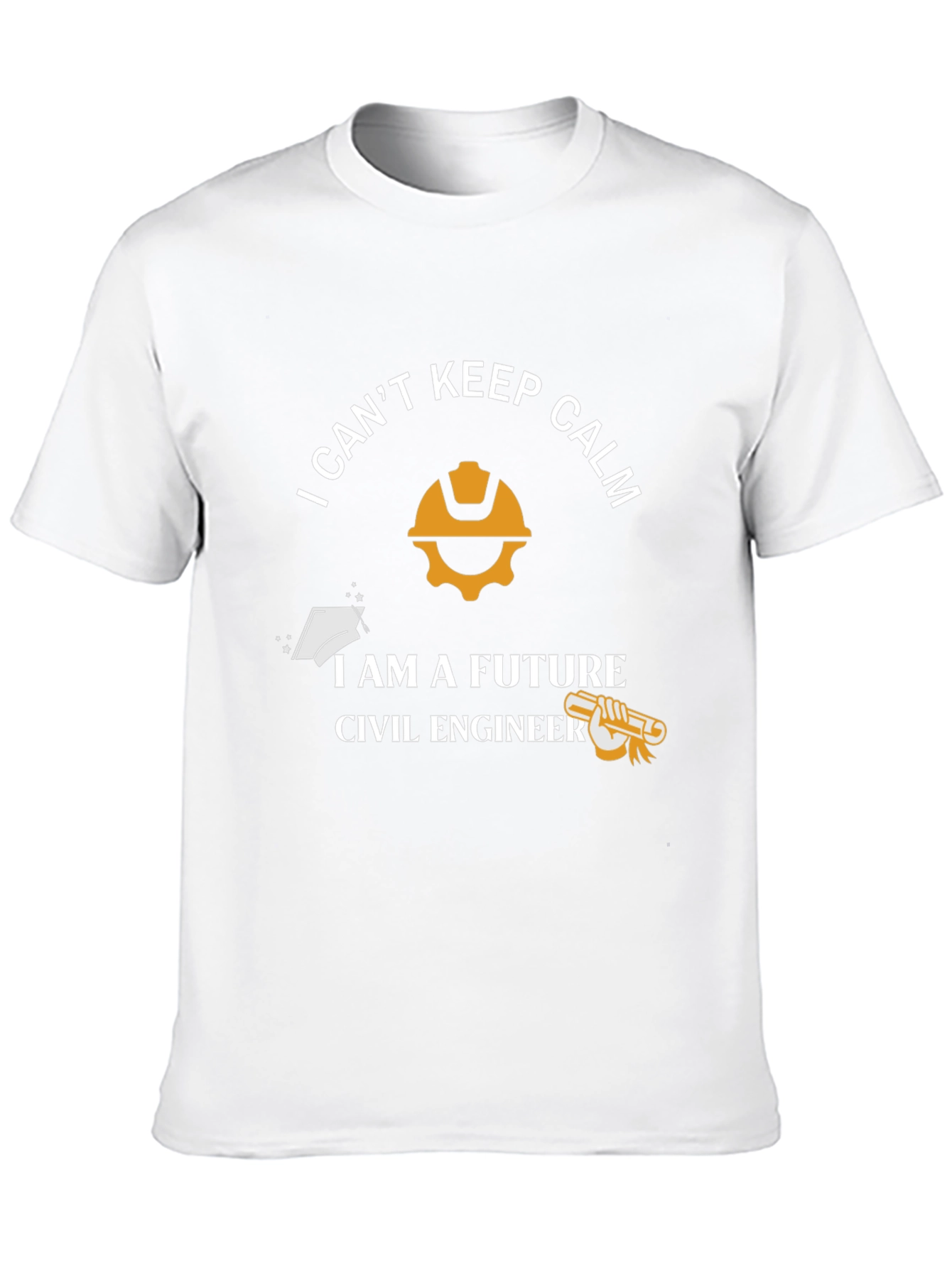 Black Future Civil Engineer T-Shirt - "I Can't Keep Calm" view 10