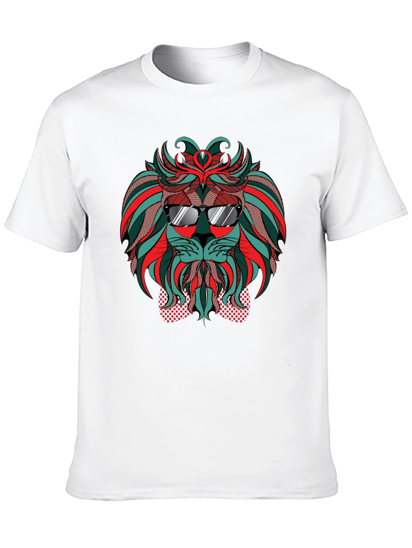 Black Cool Lion Graphic Tee - Stylish Black T-Shirt view 10