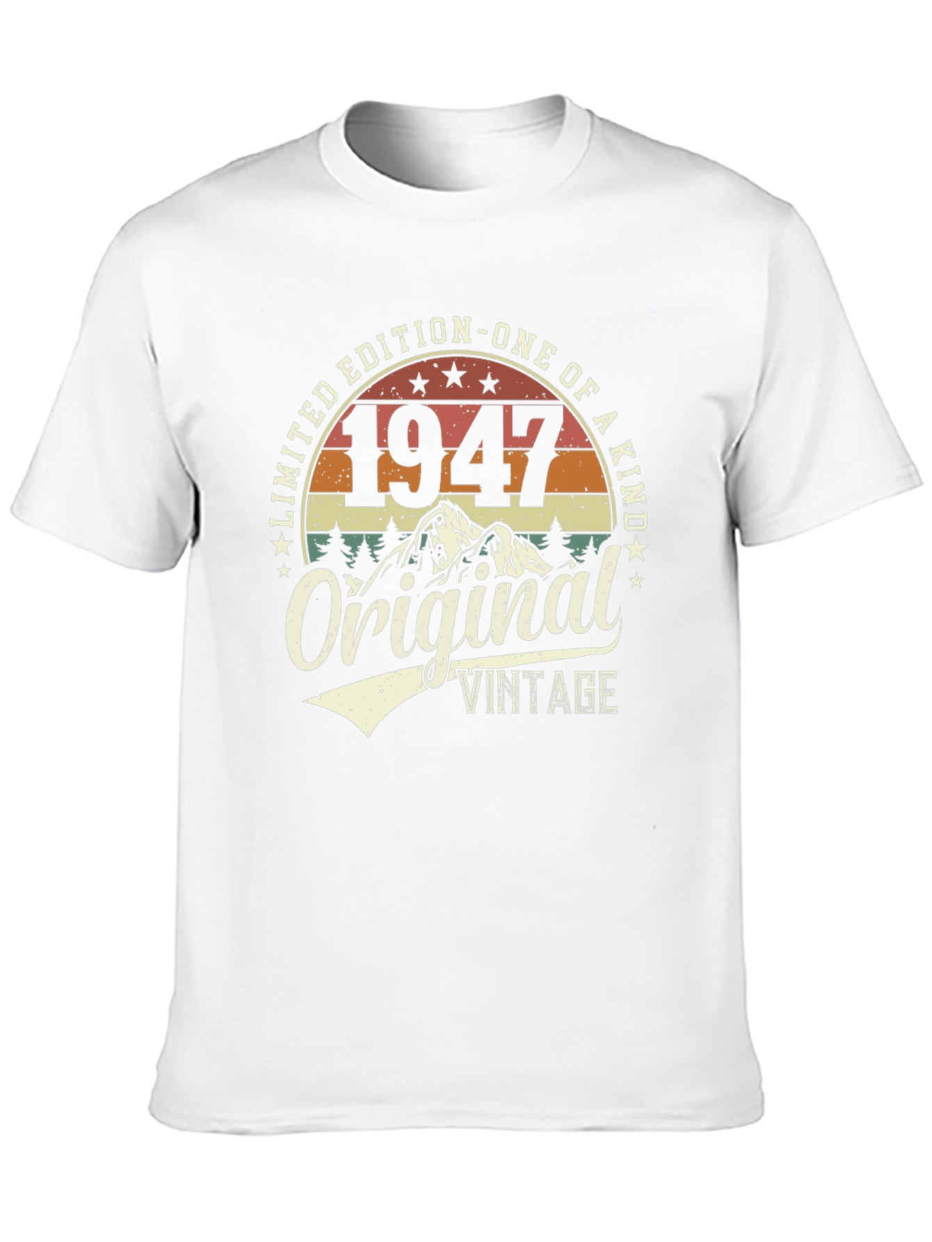 Black 1947 Original Vintage Limited Edition Graphic T-Shirt view 10