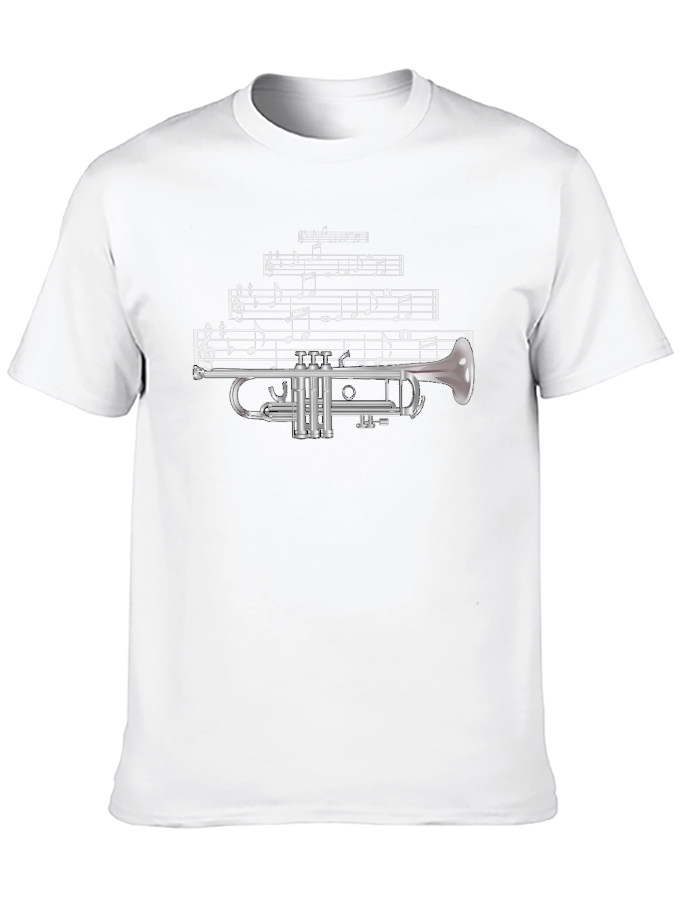 Black Musical Trumpet T-Shirt view 10