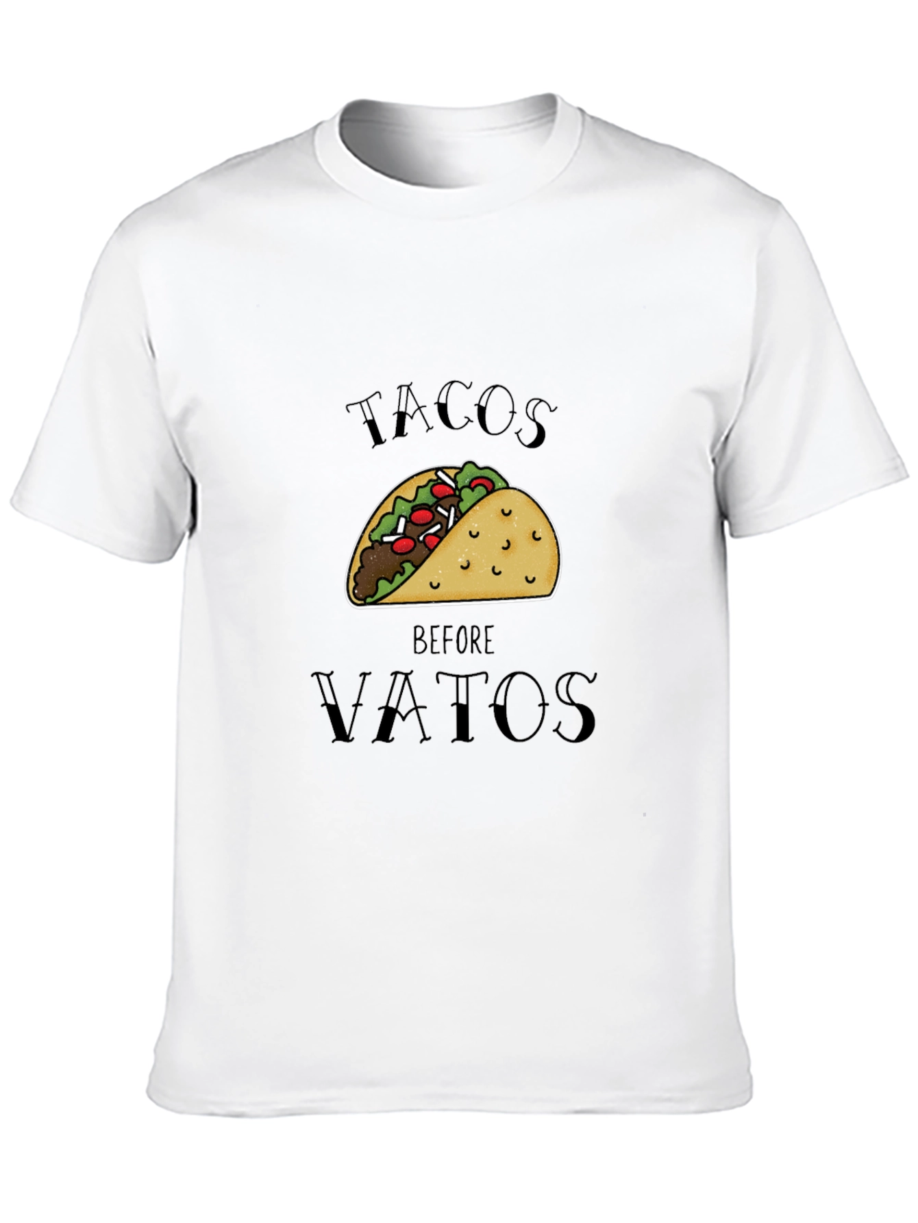 Black Tacos Before Vatos Black Graphic Tee view 10