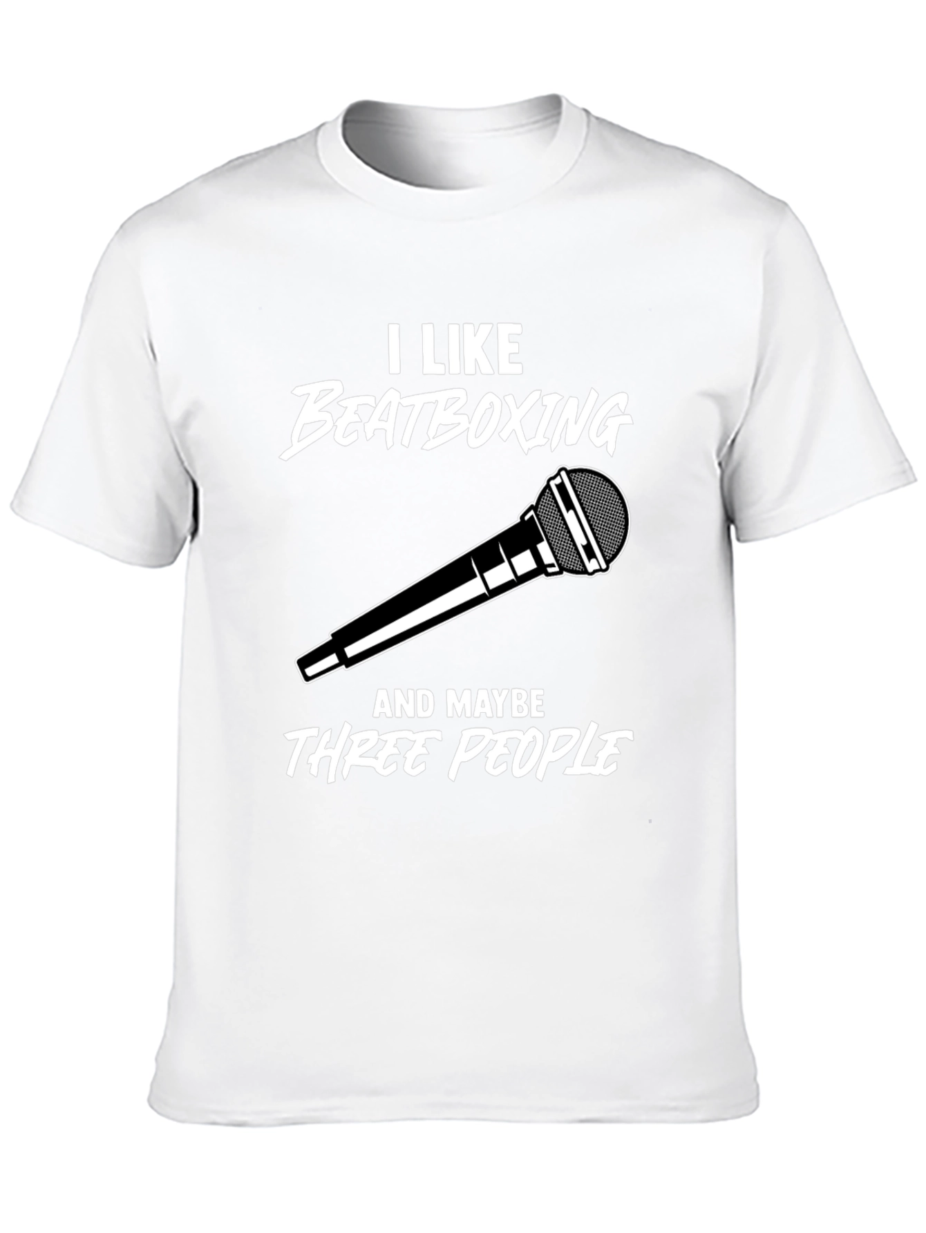 Black I Like Beatboxing T-Shirt - Funny Musician Tee view 10