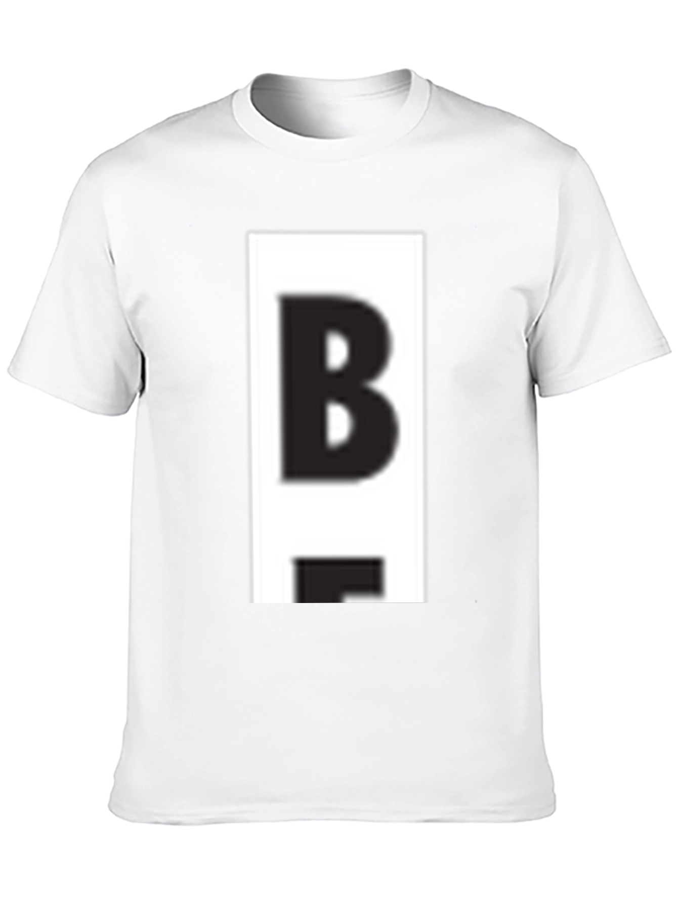 Black Bold 'B' Graphic Tee - Casual Black T-Shirt view 10