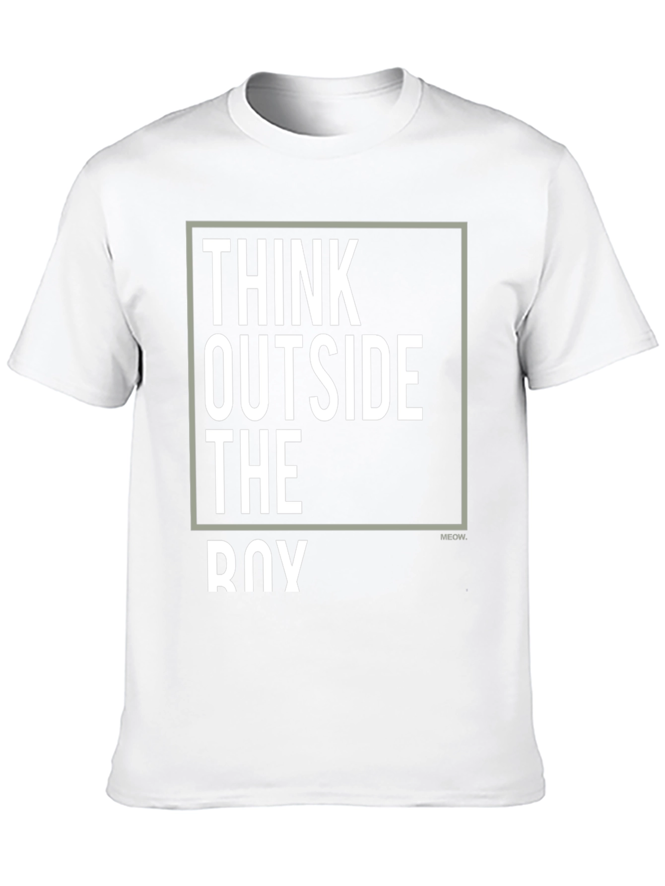 Black Think Outside the Box Graphic T-Shirt - Black view 10