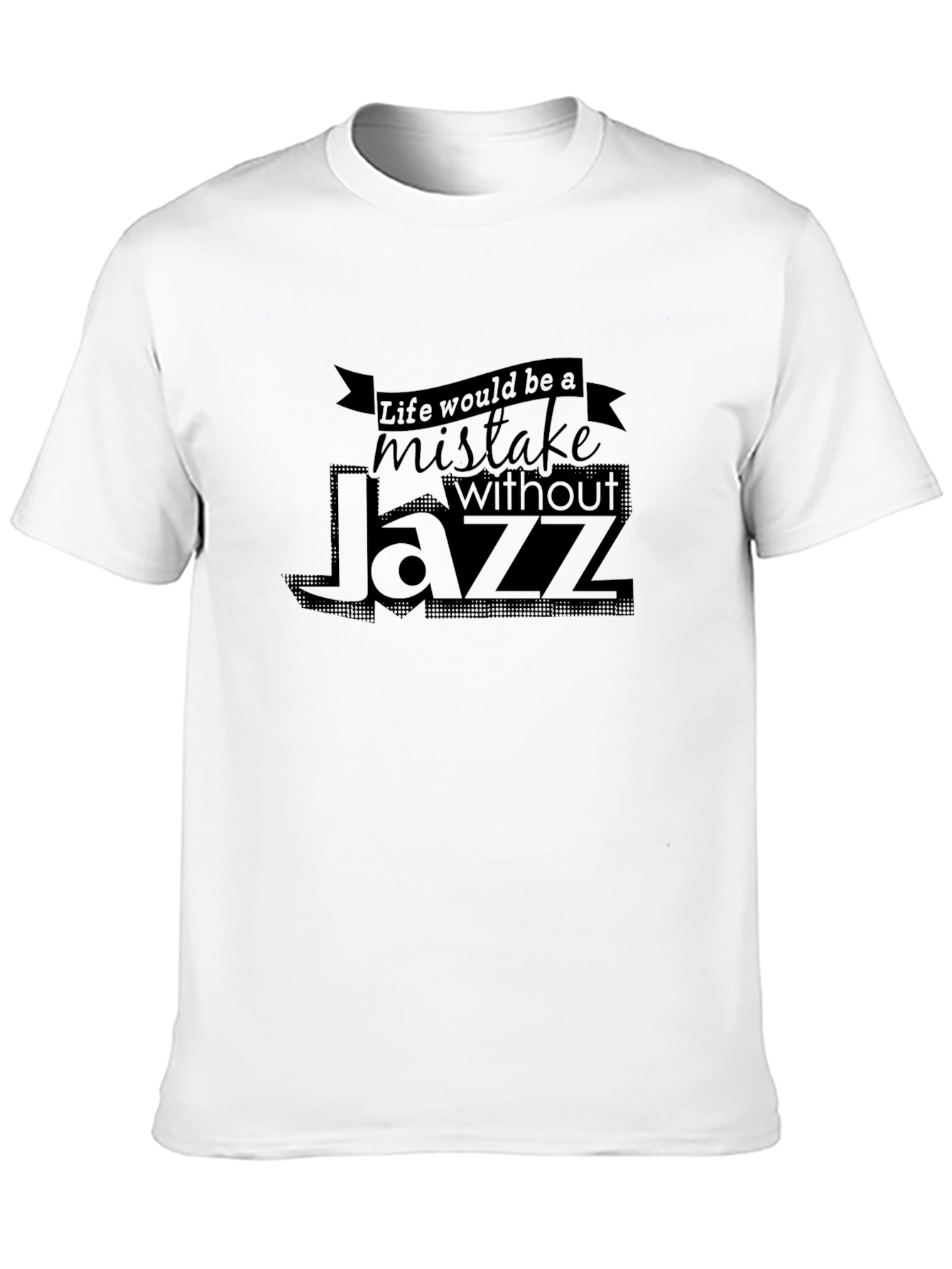 Black Life Without Jazz Black Graphic Tee view 10