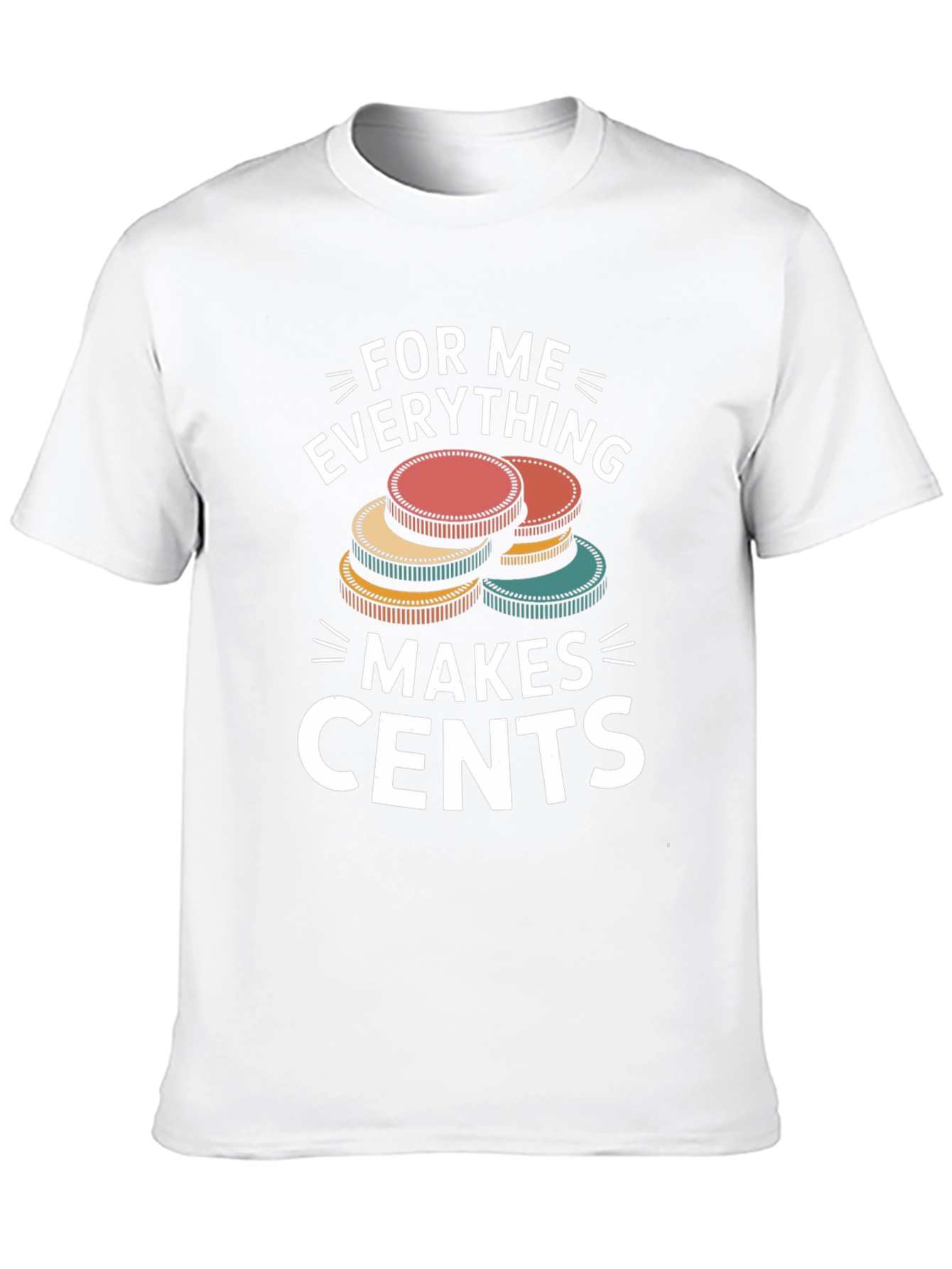 Black Funny "Makes Cents" Graphic Tee view 10