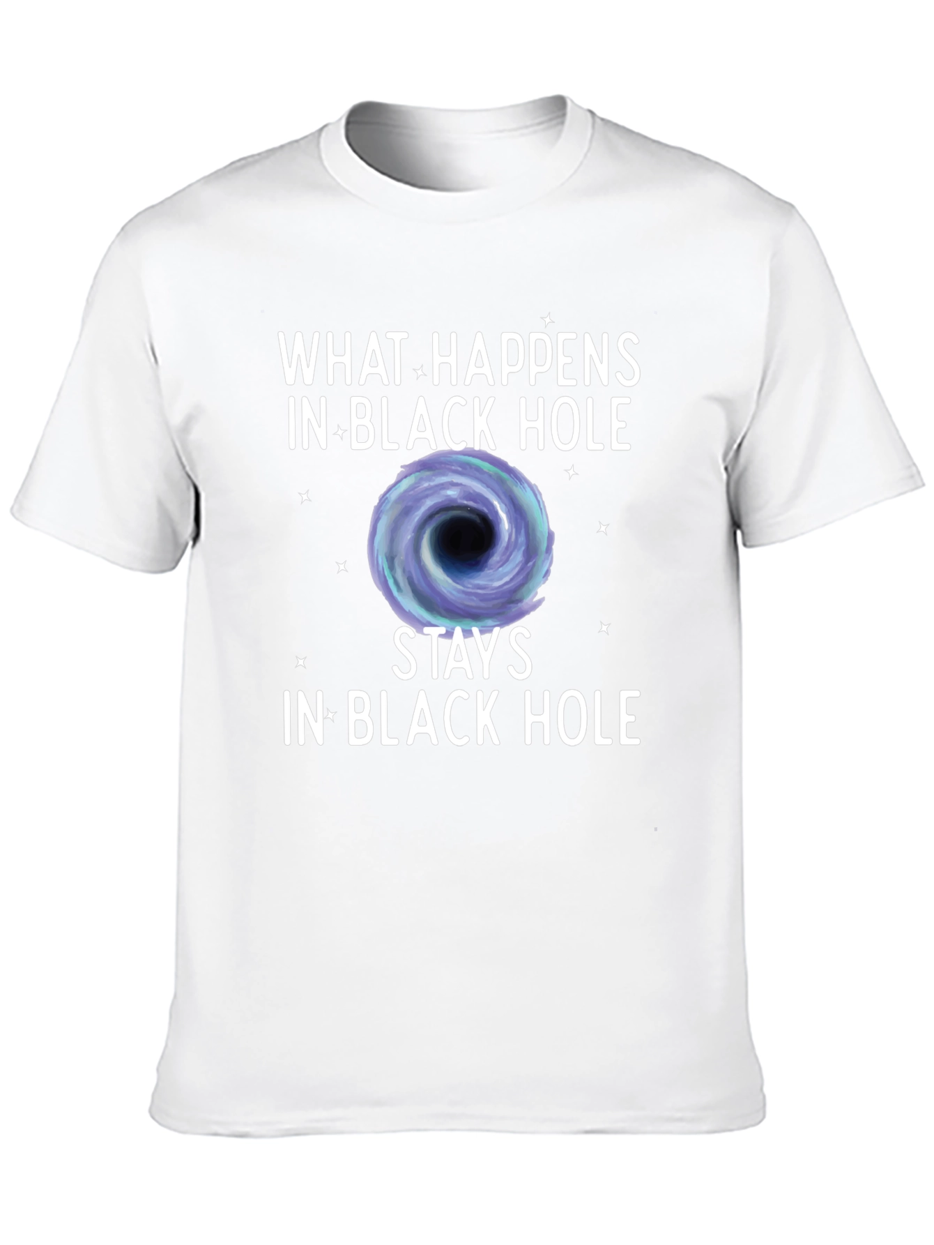 Black Black Hole Graphic Tee - What Happens Stays view 10