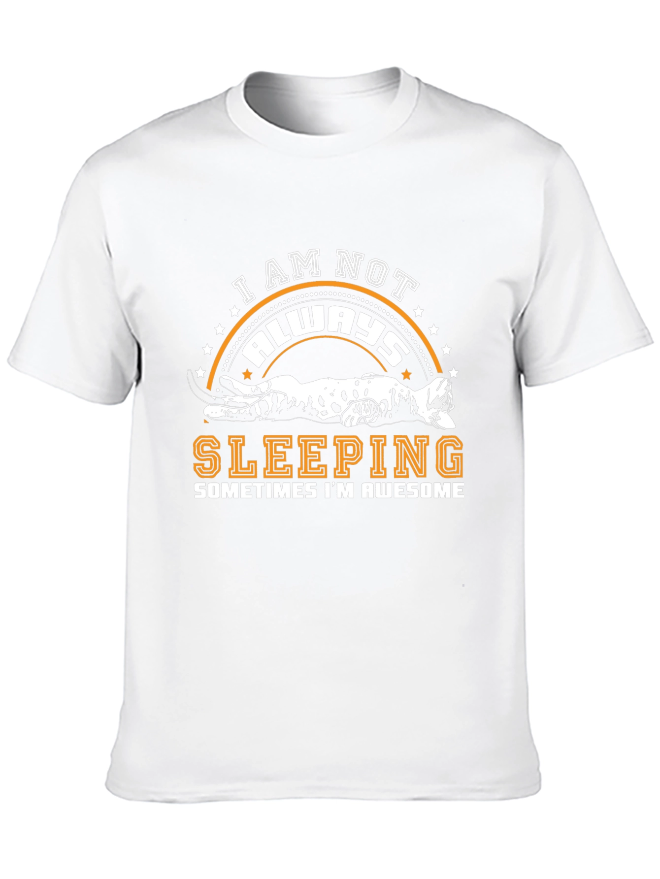 Black I Am Not Always Sleeping Cat Graphic T-Shirt view 10