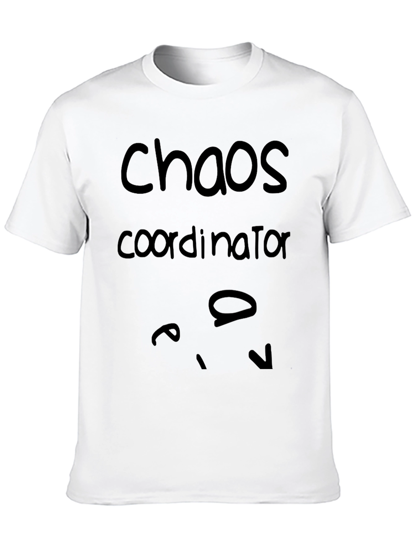 Black Chaos Coordinator Graphic Tee - Black Cotton Blend view 10