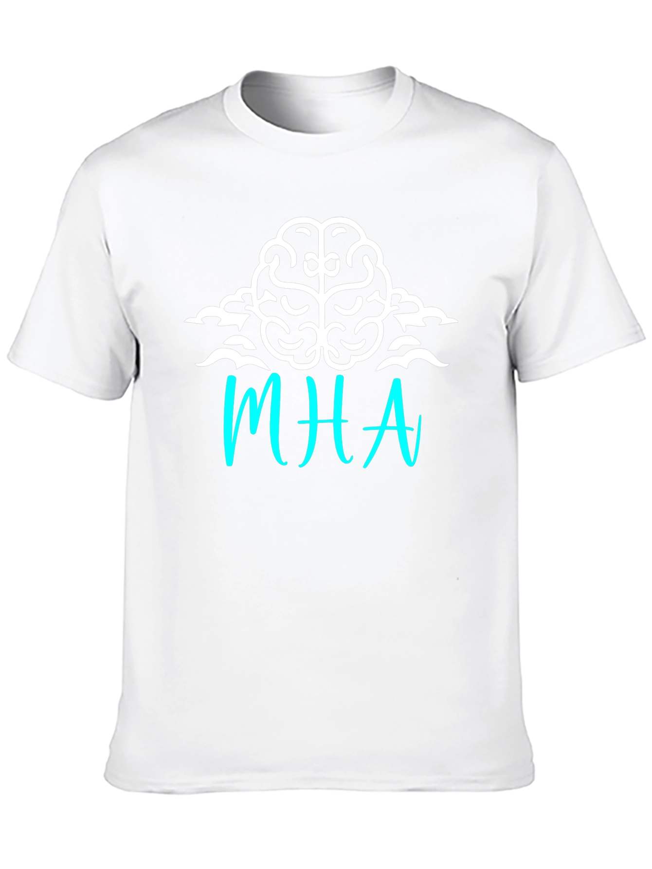 Black MHA Brain Graphic Tee - Soft Cotton Blend view 10