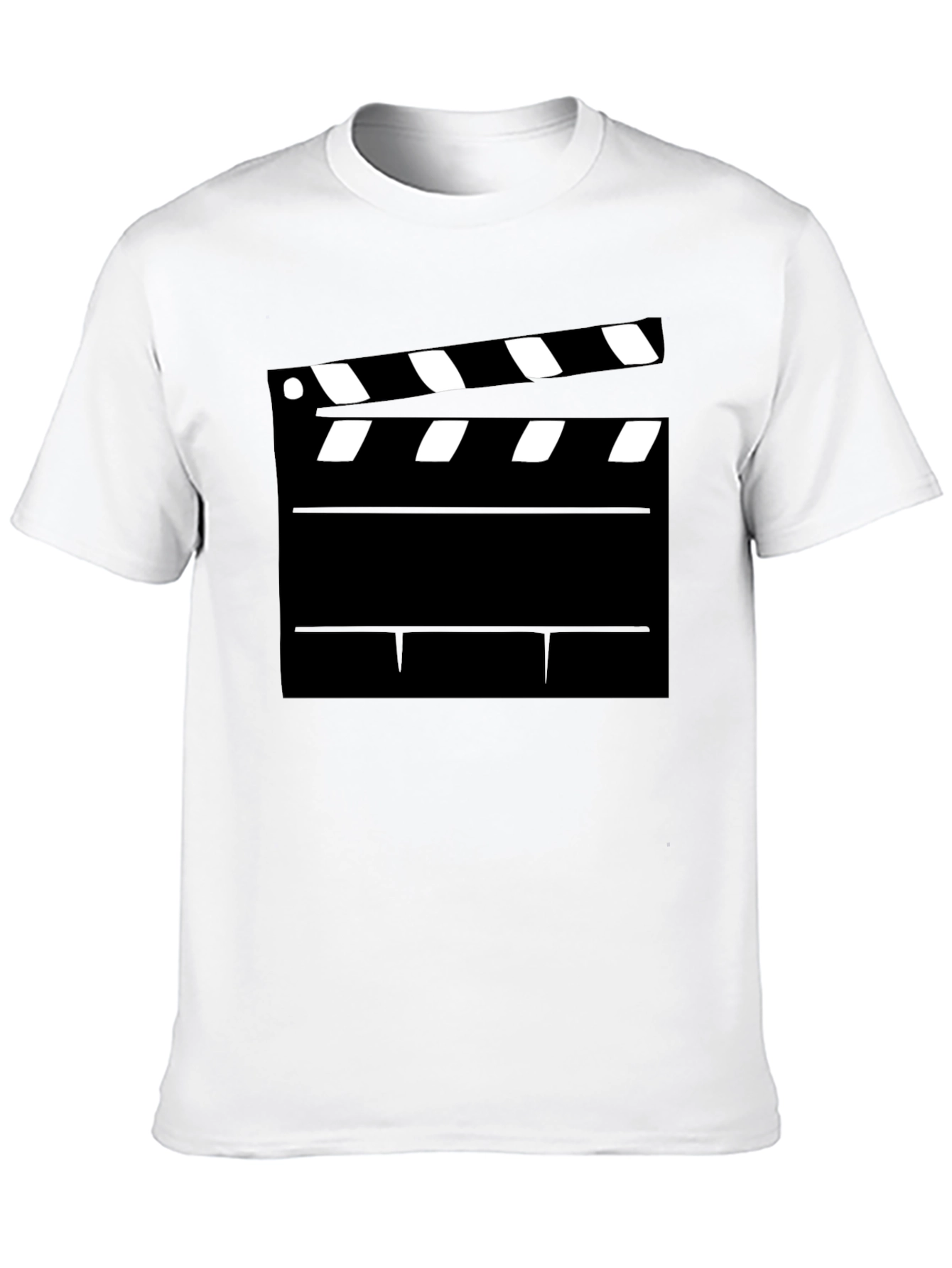 Black Movie Clapperboard Graphic T-Shirt - Film Lover Tee view 10