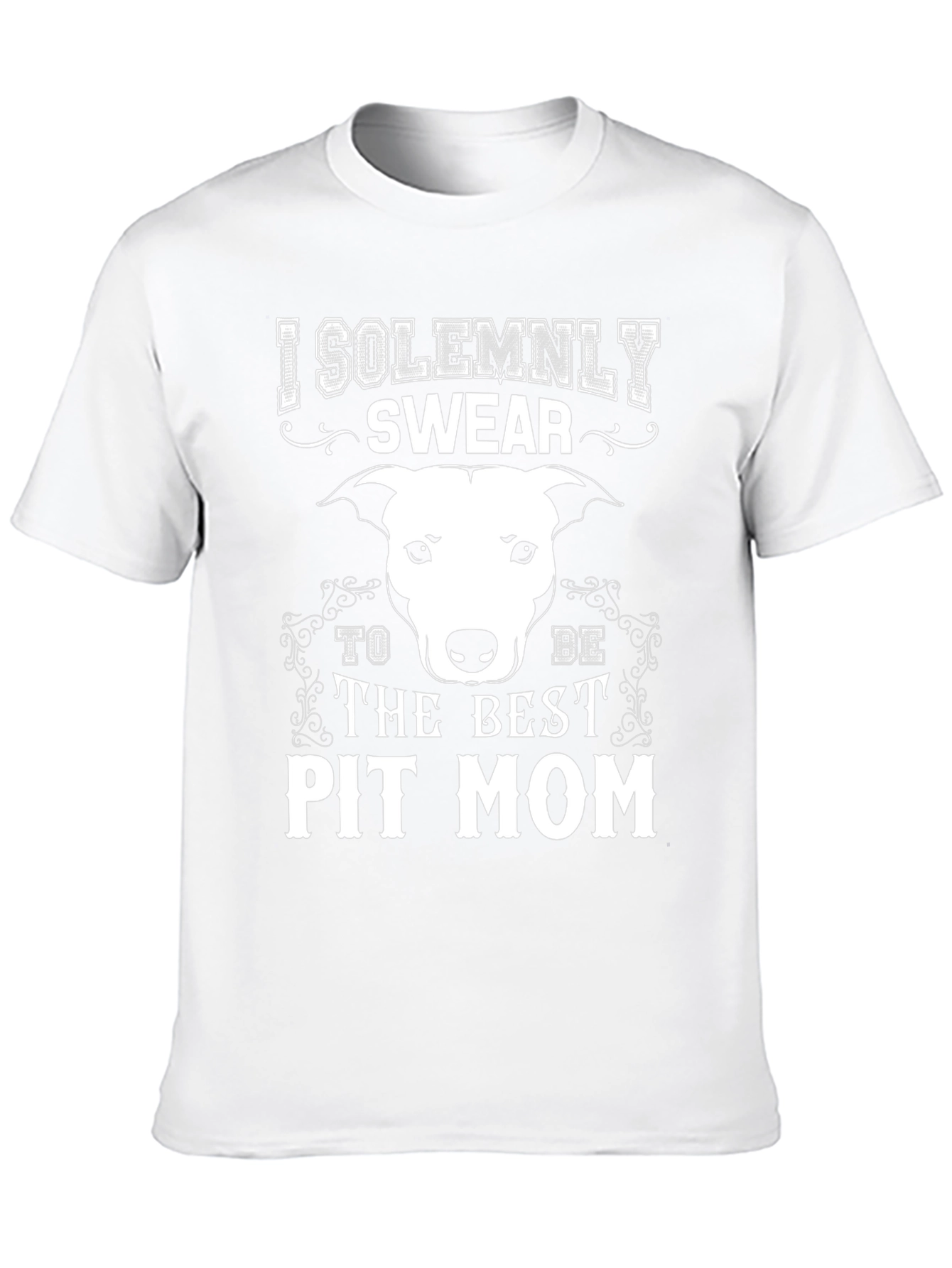 Black I Solemnly Swear Pit Mom T-Shirt view 10