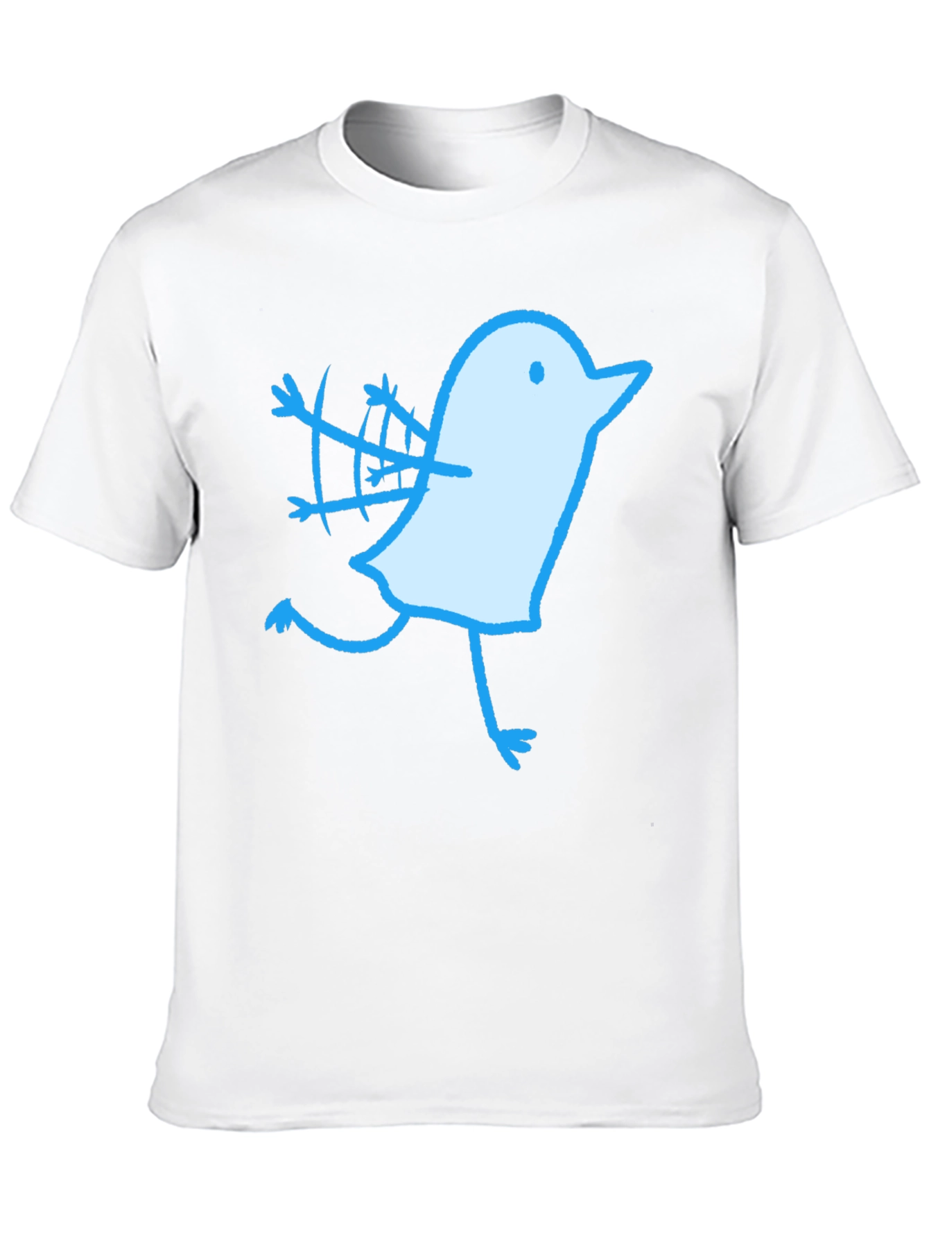 Black Novelty Bird Graphic Black T-Shirt view 10