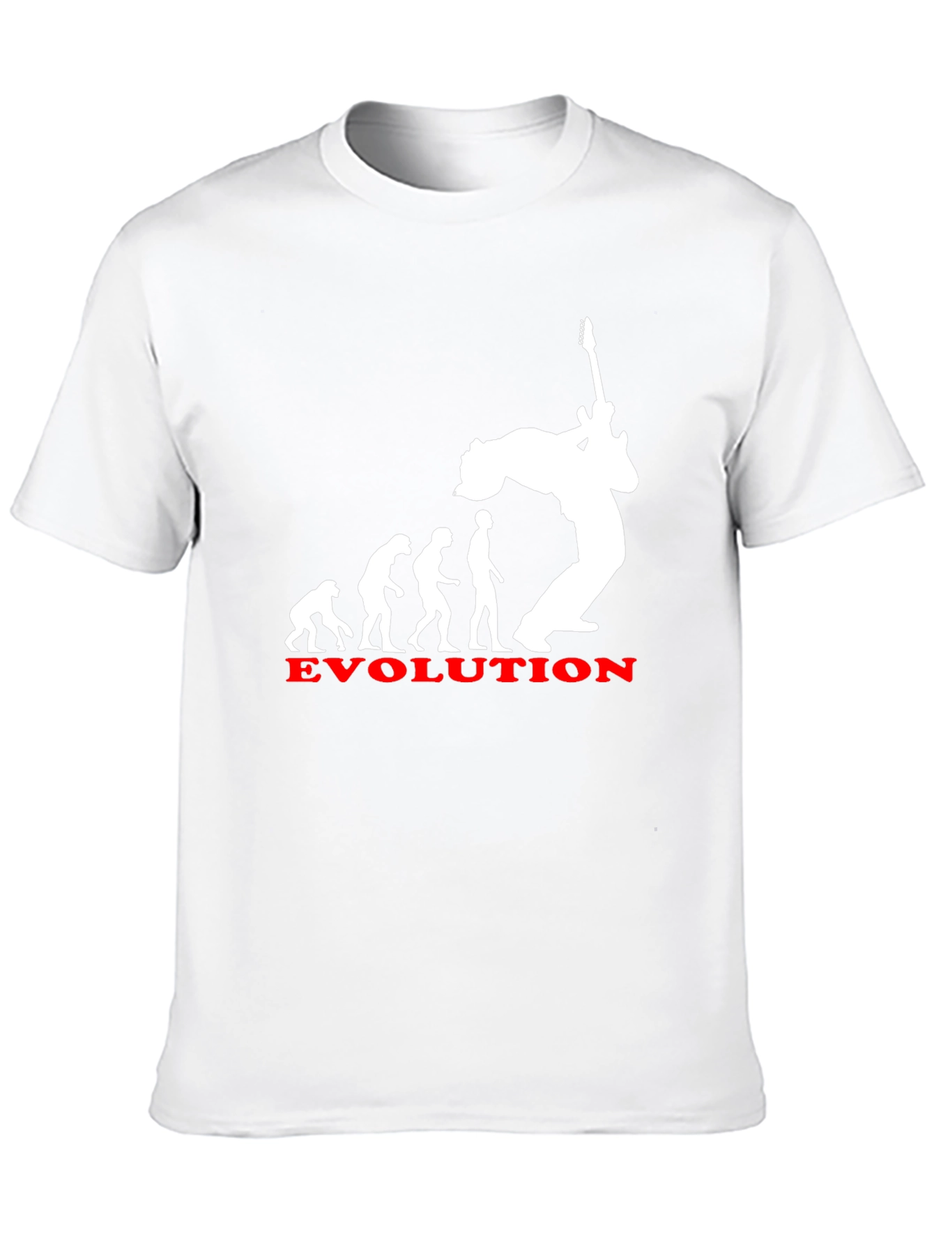 Black Evolution of Rock T-Shirt - Black Cotton Tee view 10