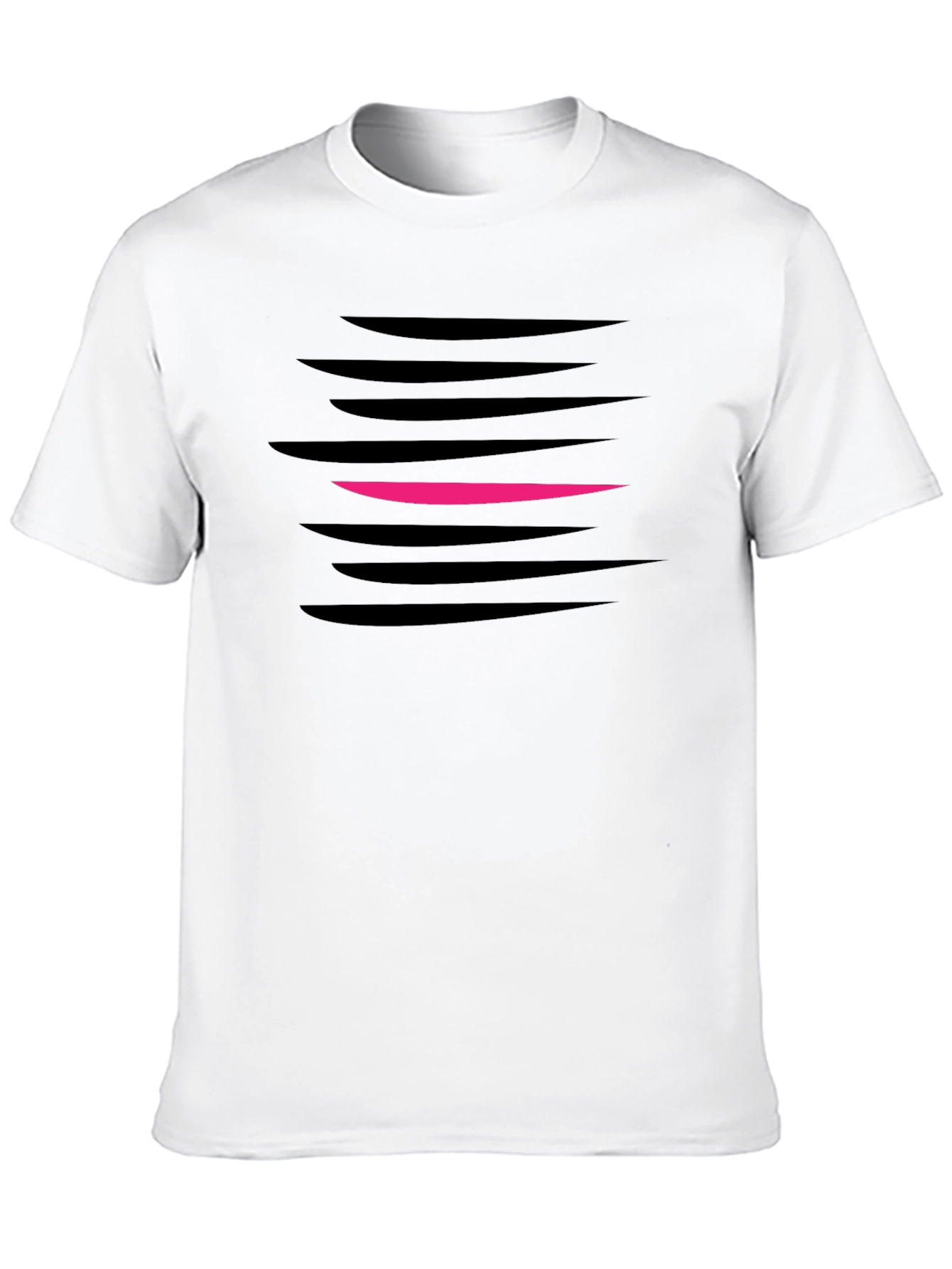 Black Abstract Graphic T-Shirt - Modern Men's Tee view 10
