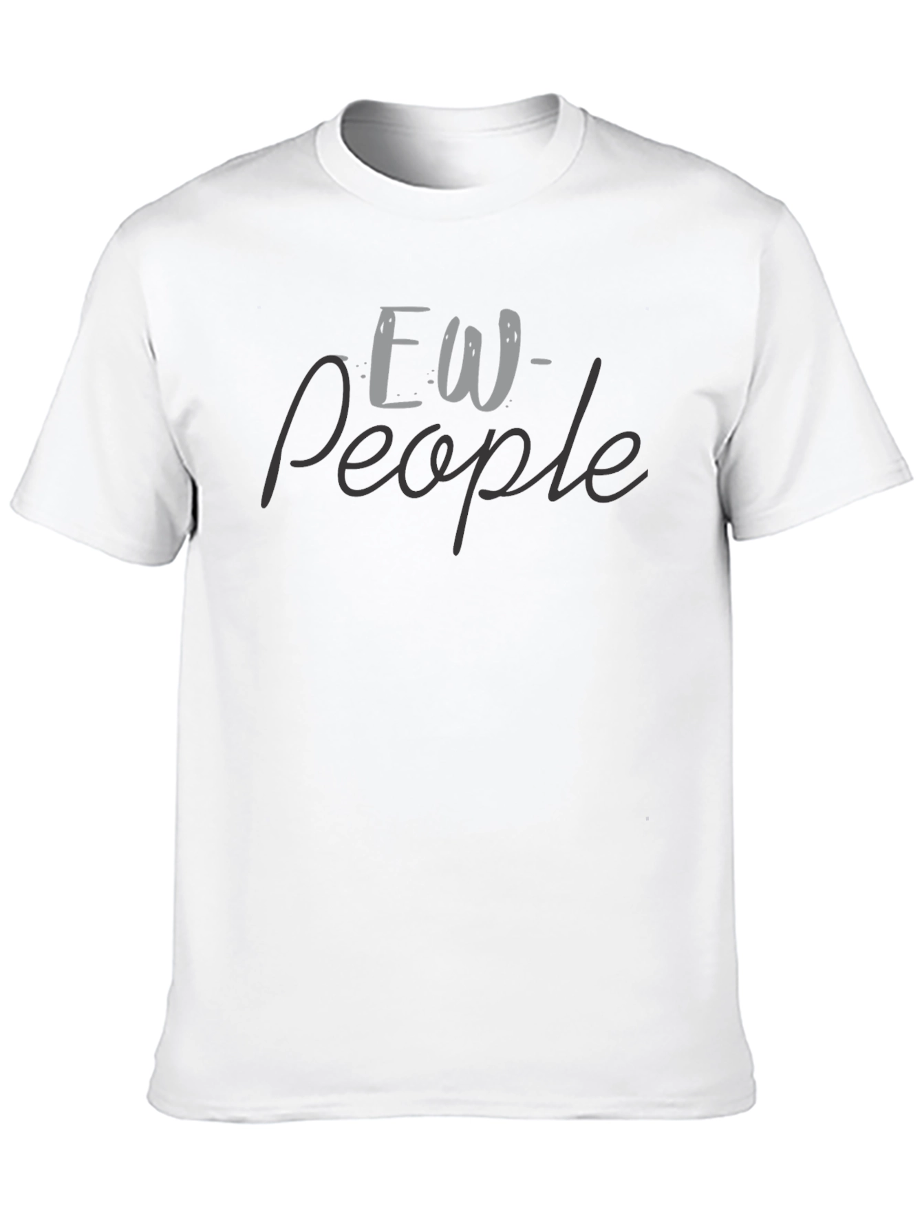 Black Ew People Graphic Tee - Soft Black T-Shirt view 10