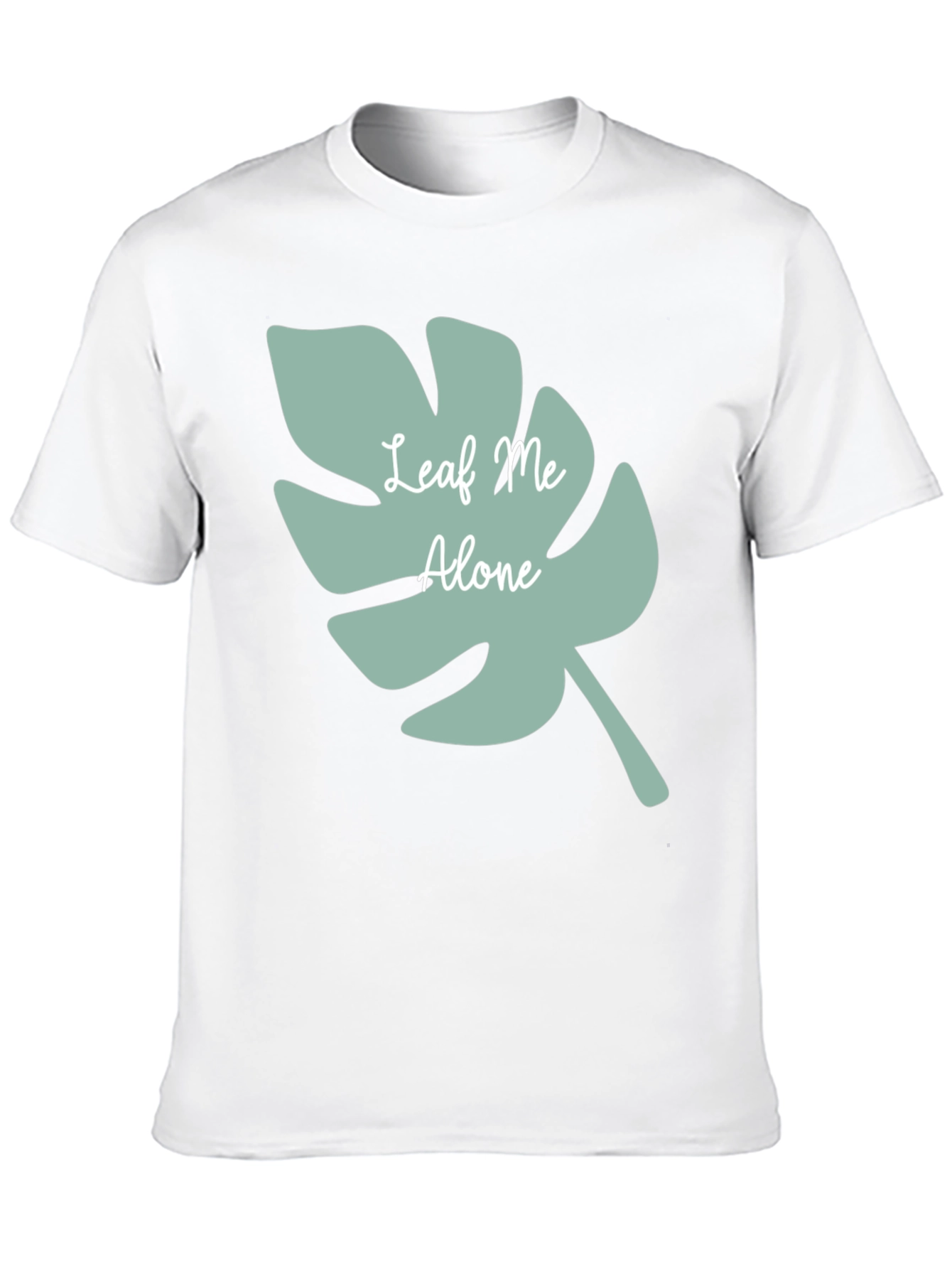 Black Leaf Me Alone T-Shirt - Comfy Casual Tee view 10