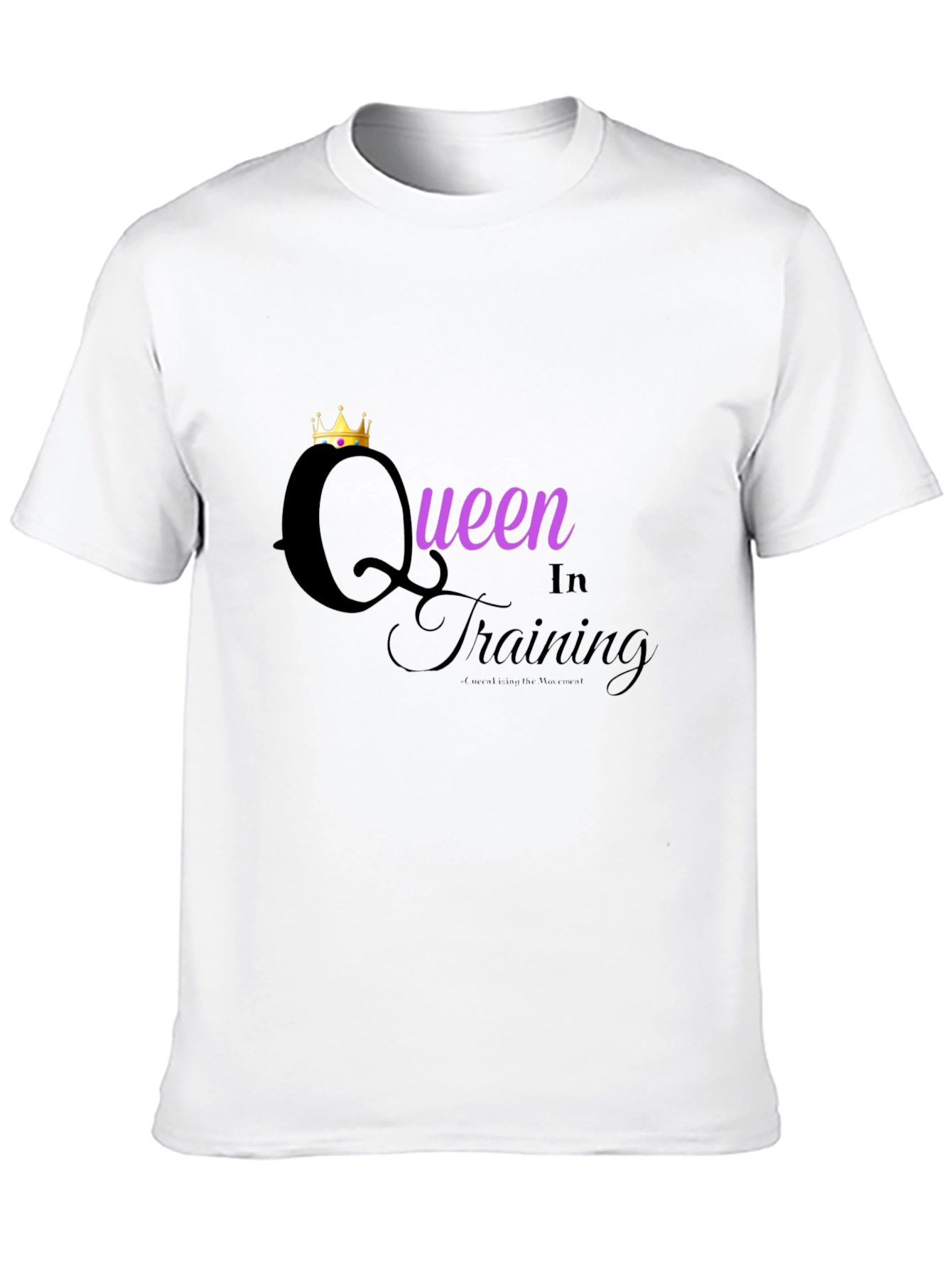 Black Queen in Training Graphic Tee - Black view 10