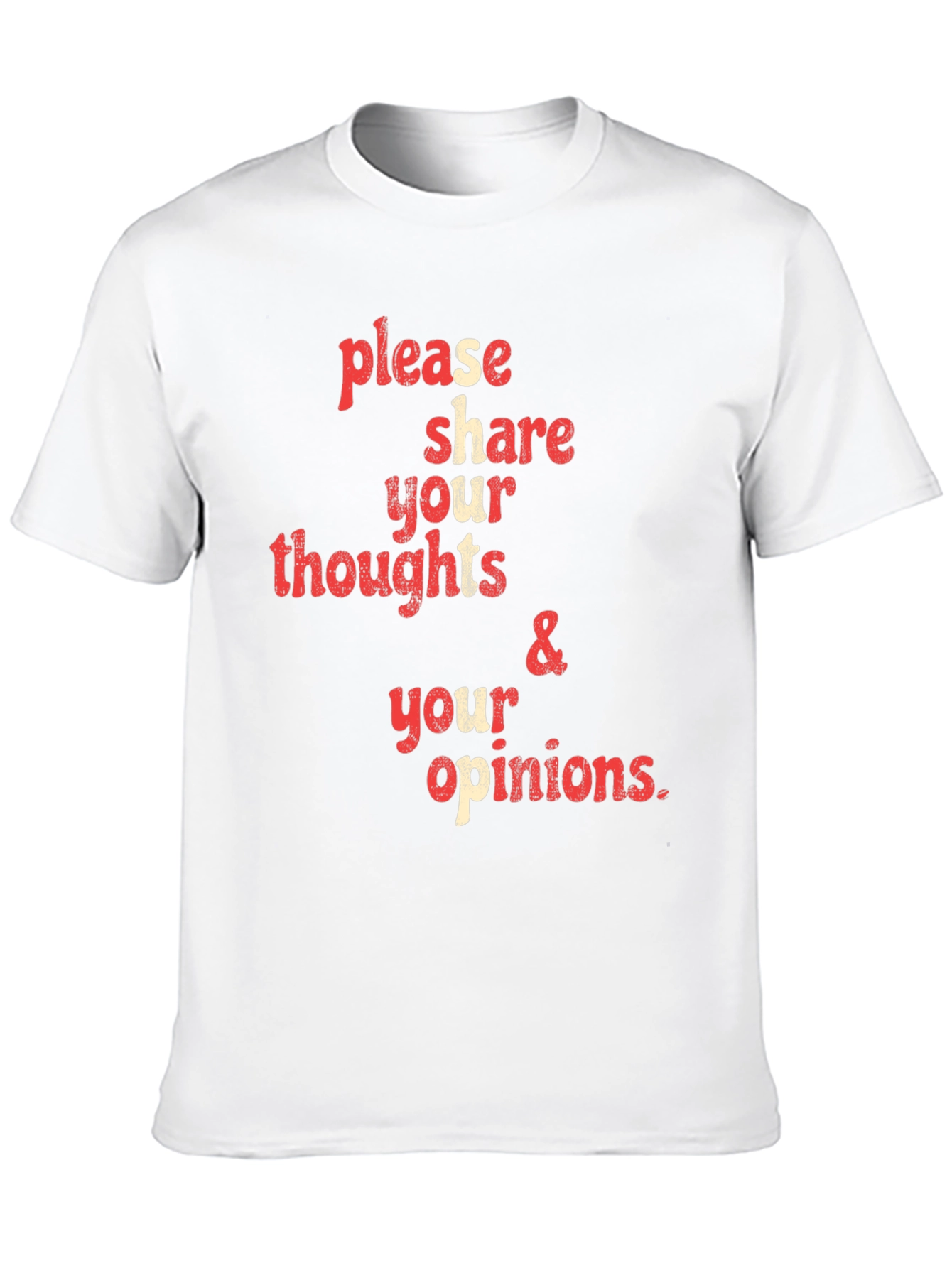 Black Share Your Thoughts Graphic Tee - Black view 10